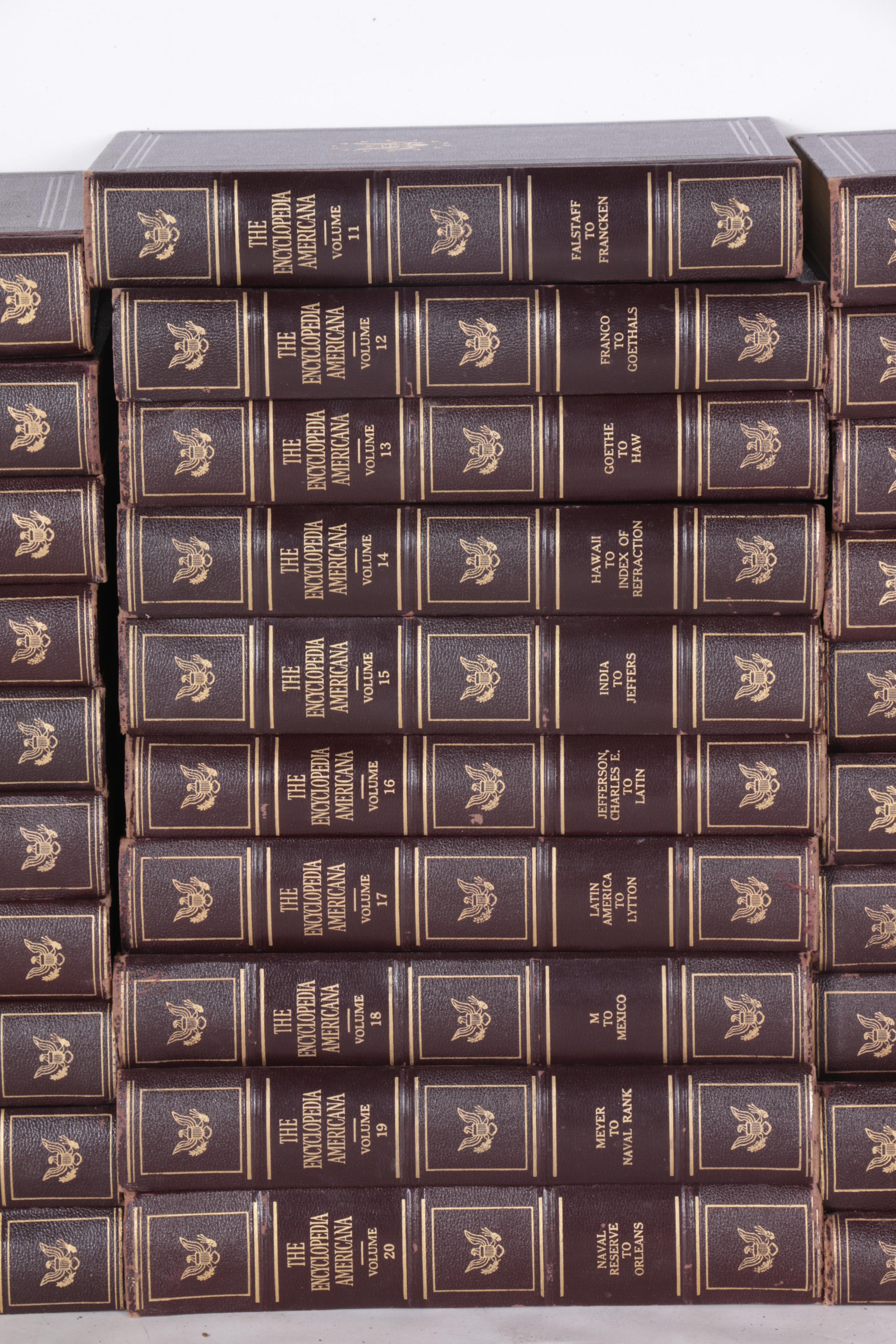 1953 "The Encyclopedia Americana" in Thirty Volumes