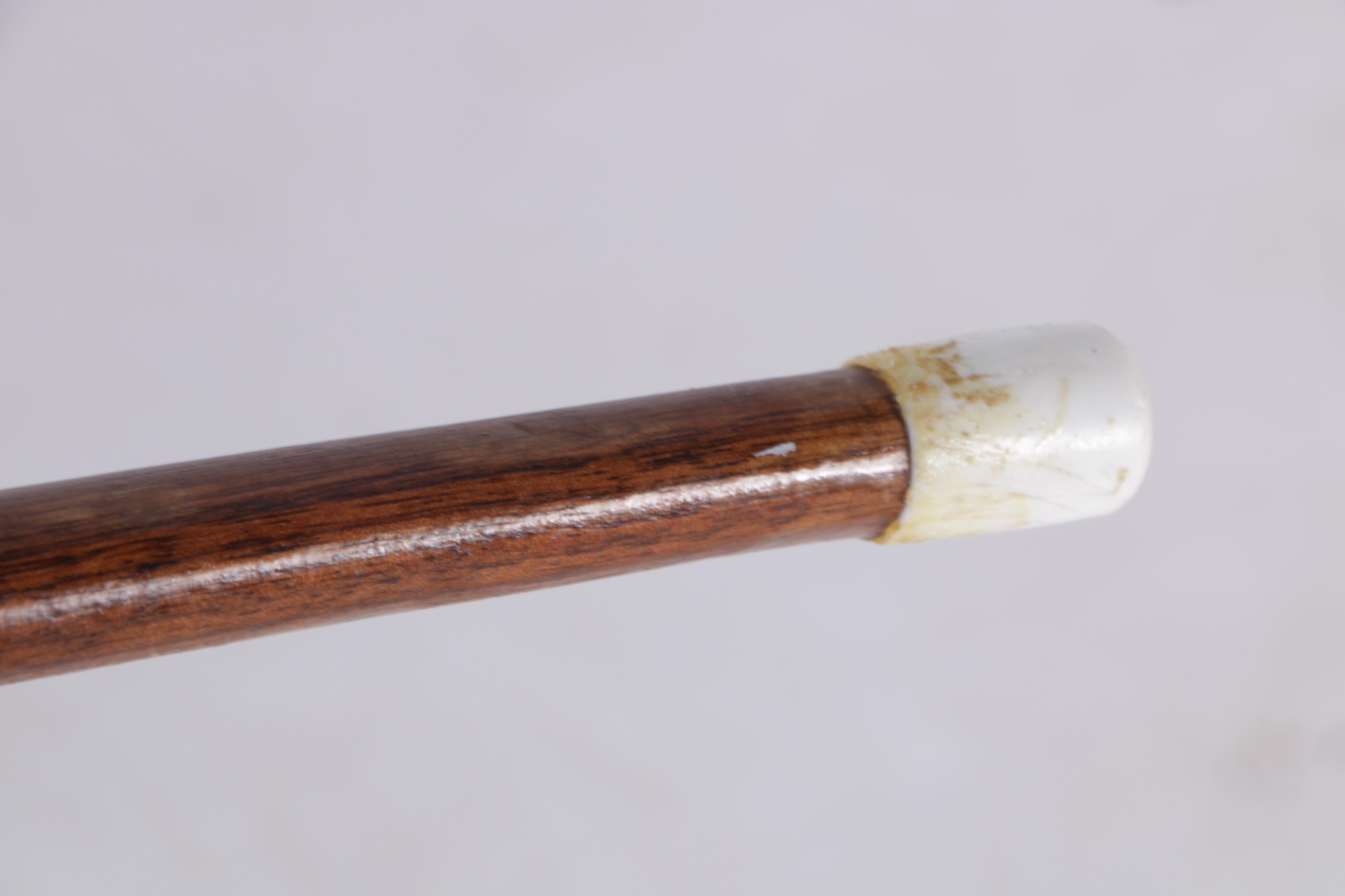 Wooden Cane with Decorative Handle