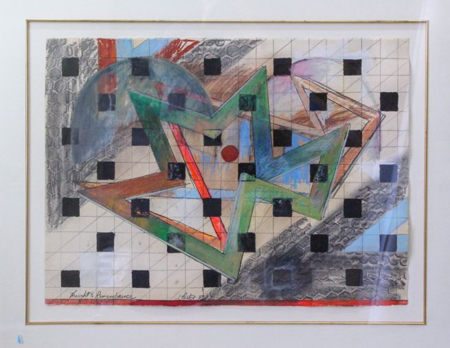 Joseph Foster Mixed Media Painting "Thought & Remembrance"