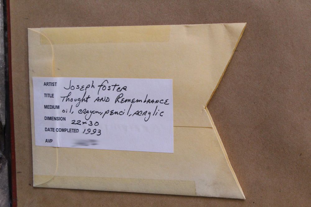 Joseph Foster Mixed Media Painting "Thought & Remembrance"