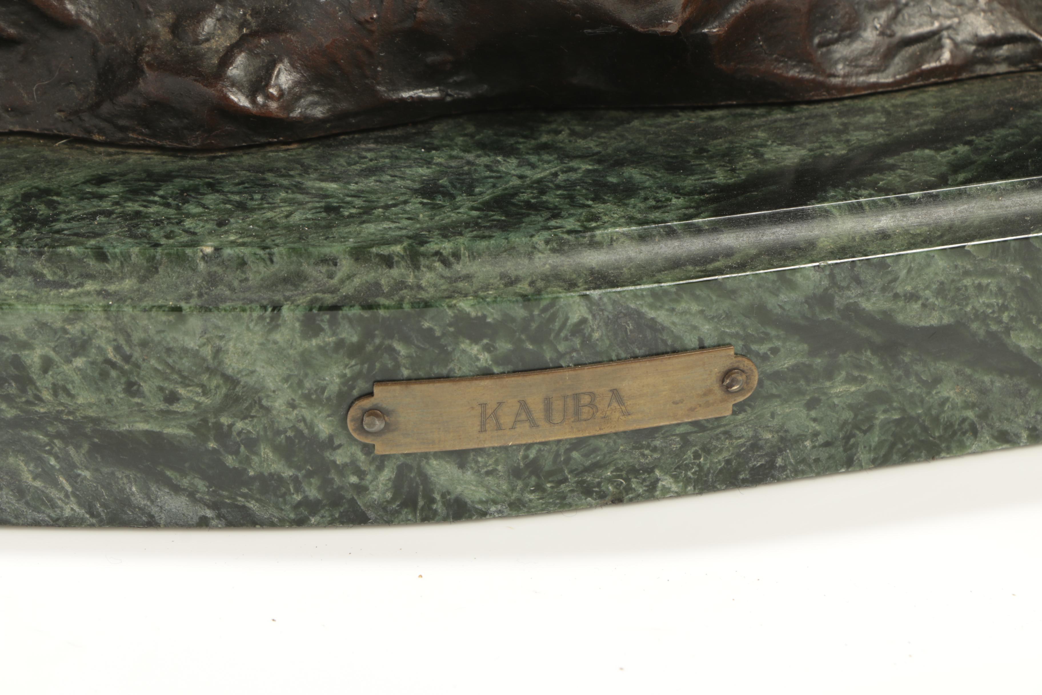 Bronze Sculpture After Carl Kauba "Indian Chief on Horseback"