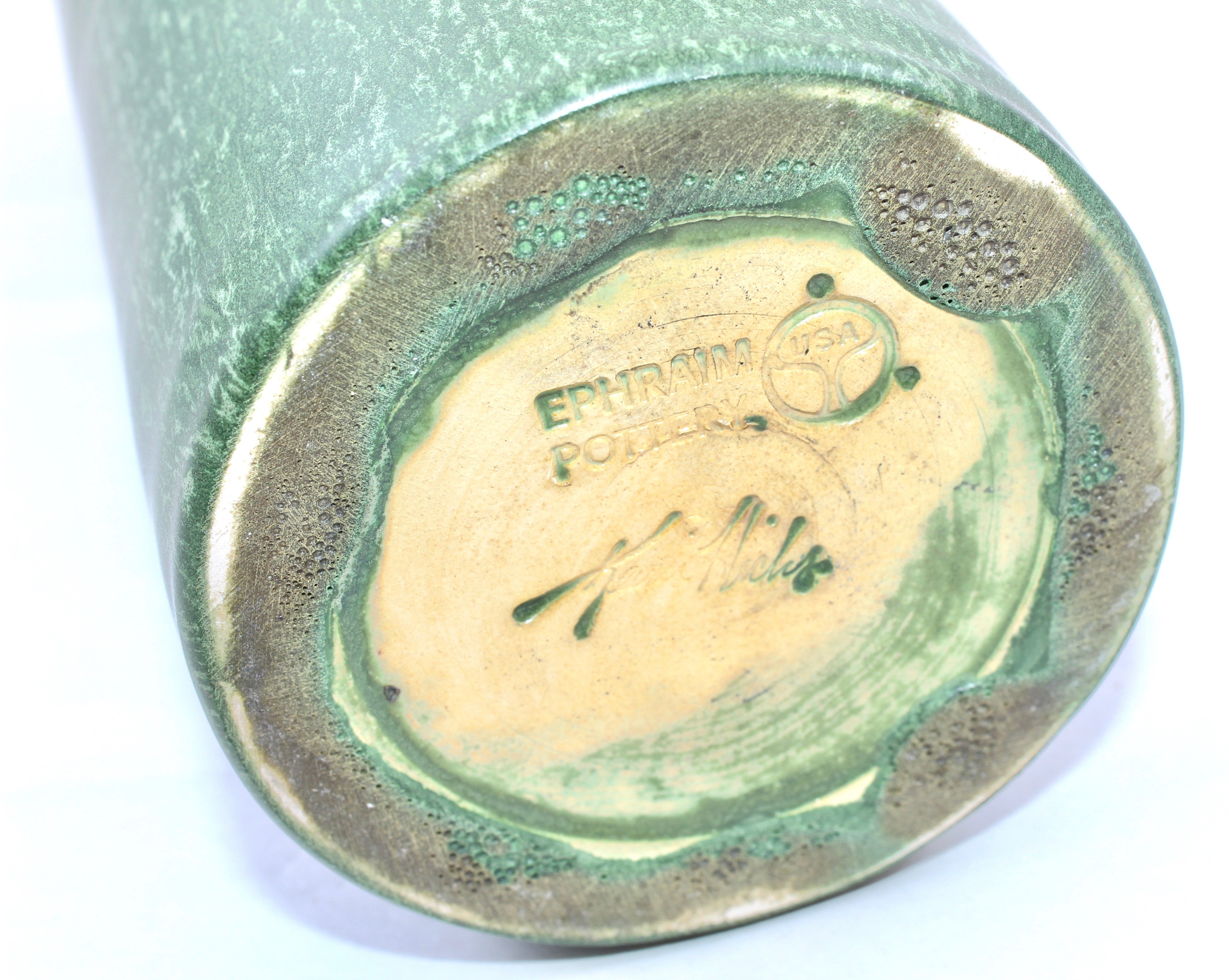 Kevin Hicks Signed Ephraim Pottery Vase