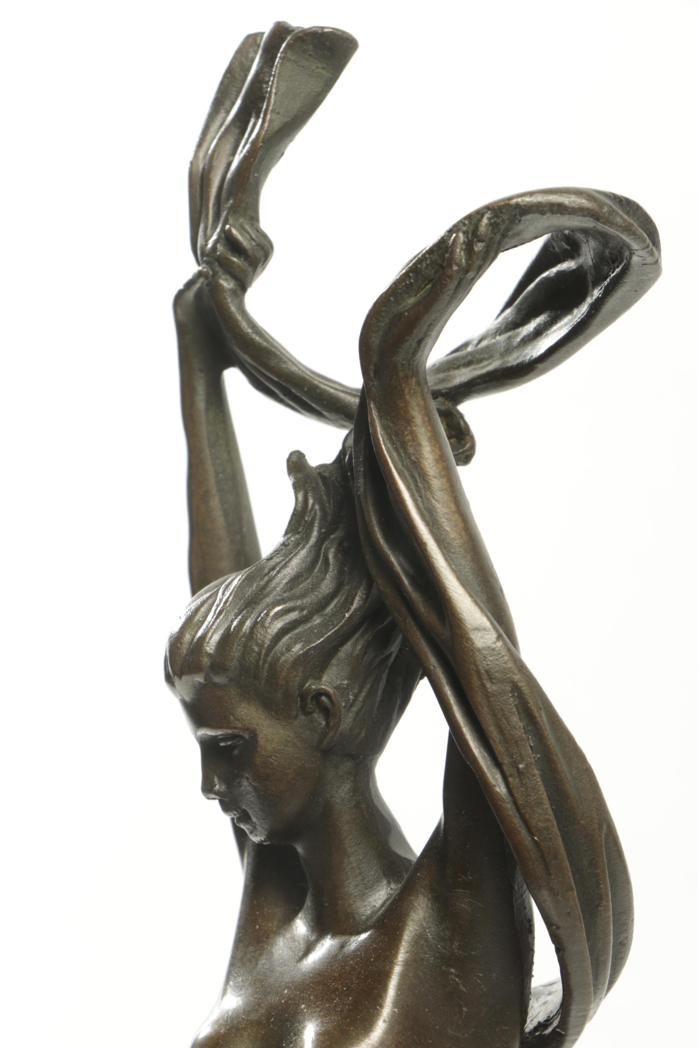 Angelo Bronze Tone Sculpture of a Female Nude