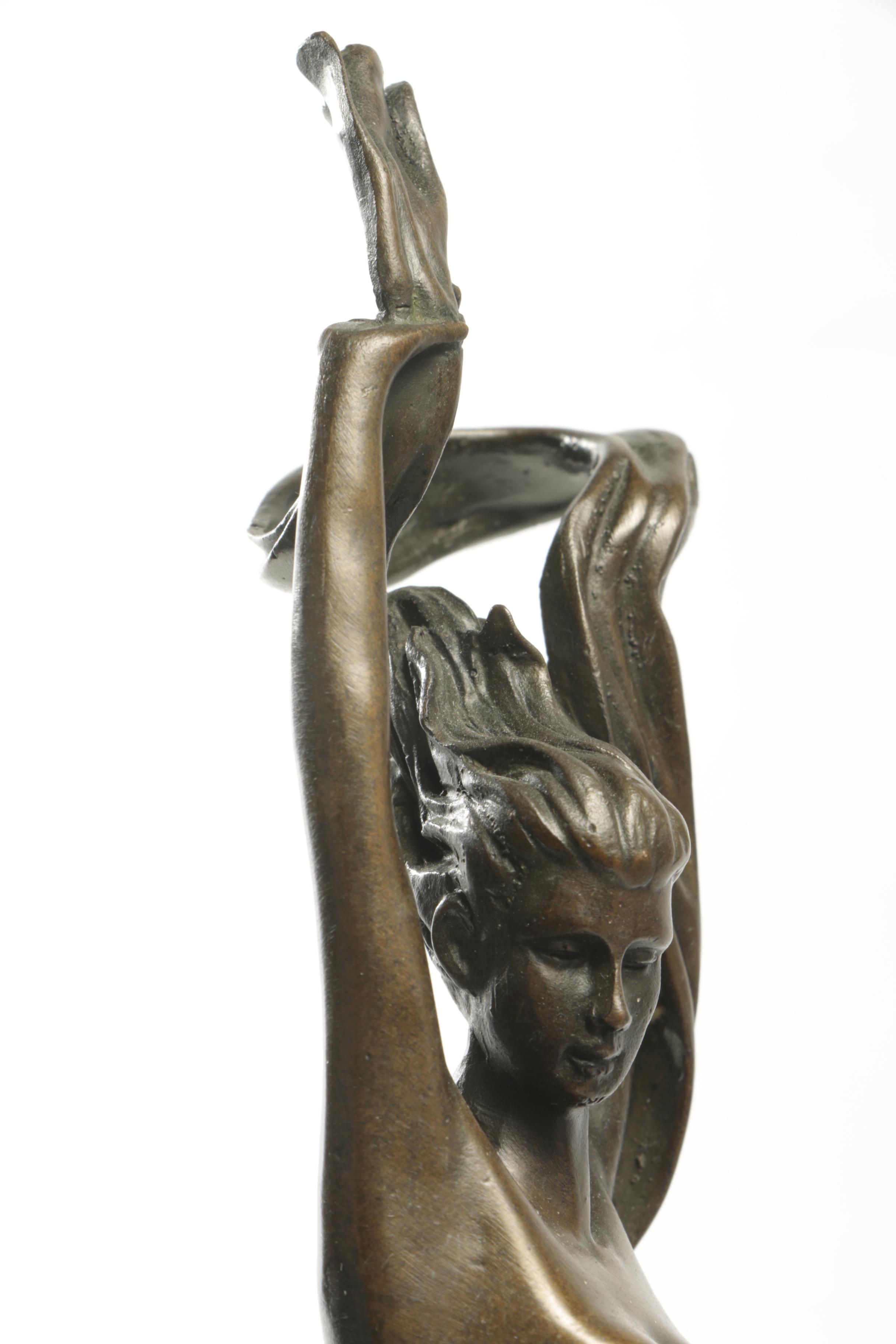 Angelo Bronze Tone Sculpture of a Female Nude