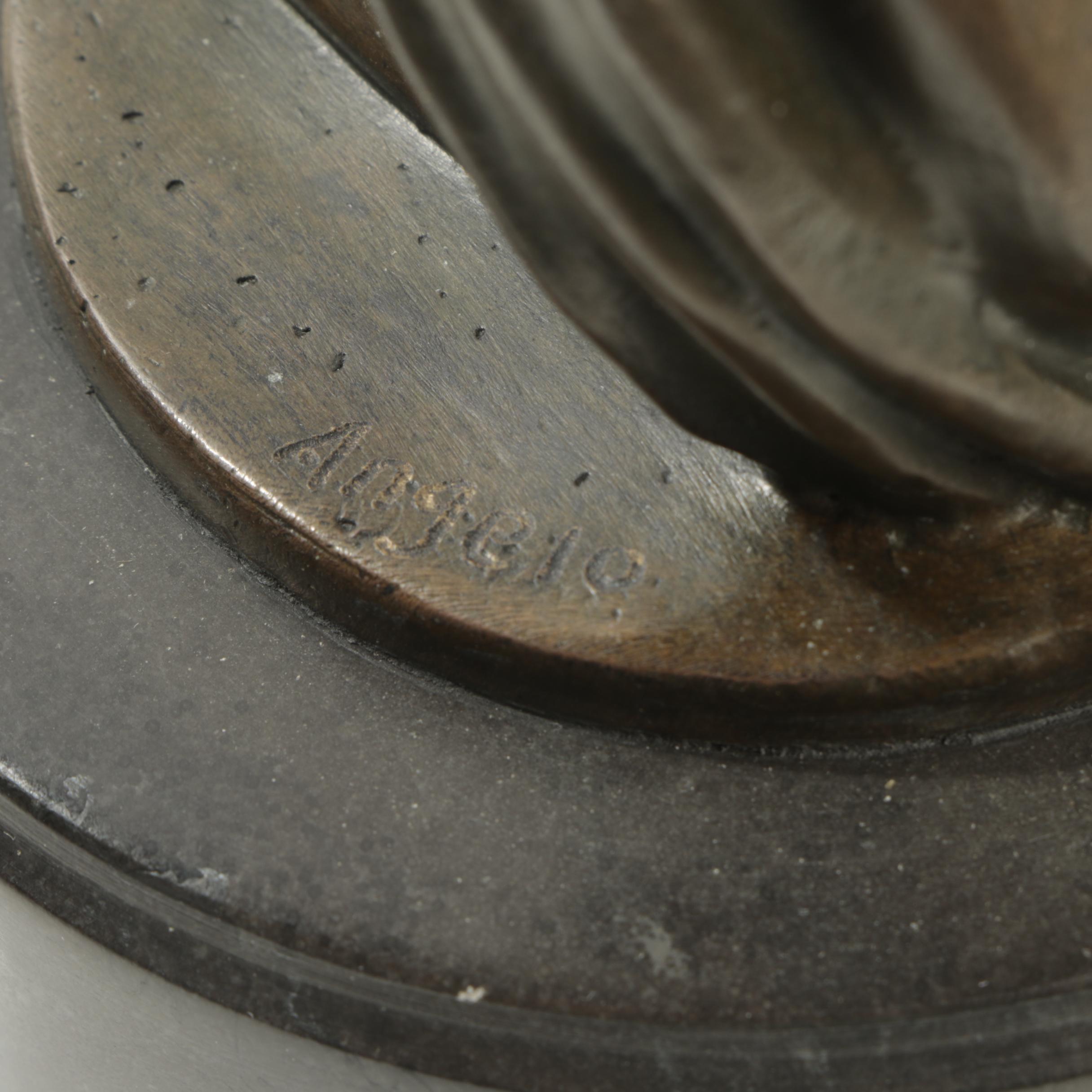 Angelo Bronze Tone Sculpture of a Female Nude