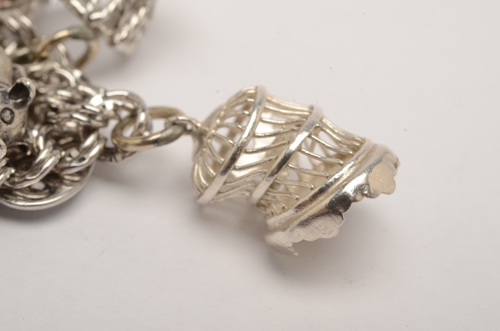 Vintage Sterling Silver Charm Bracelets