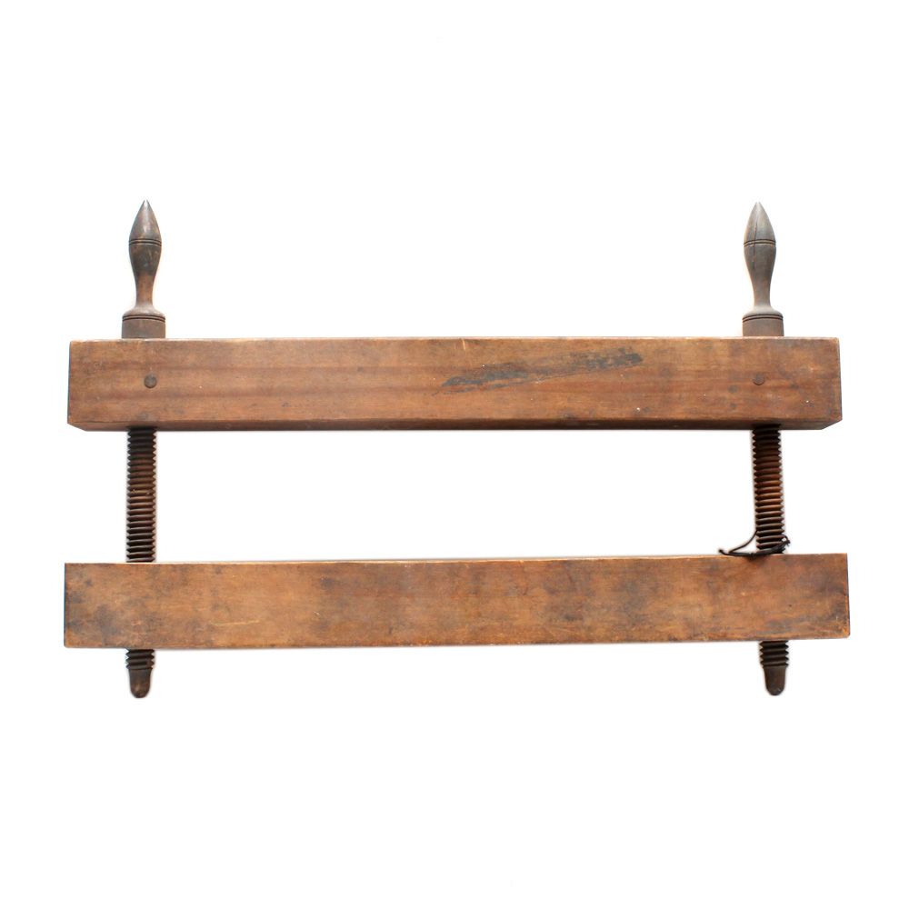 Double Screw Vice With Decorative Metal Finial Style Handles