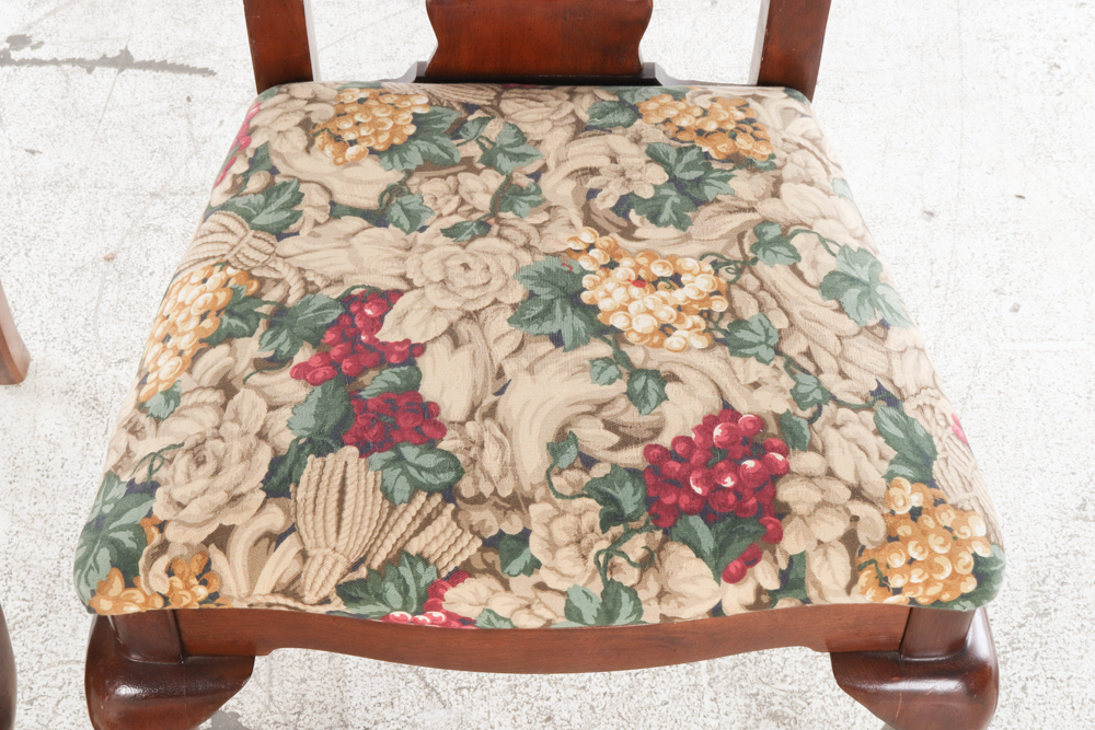 Six Chippendale Style Dining Chairs