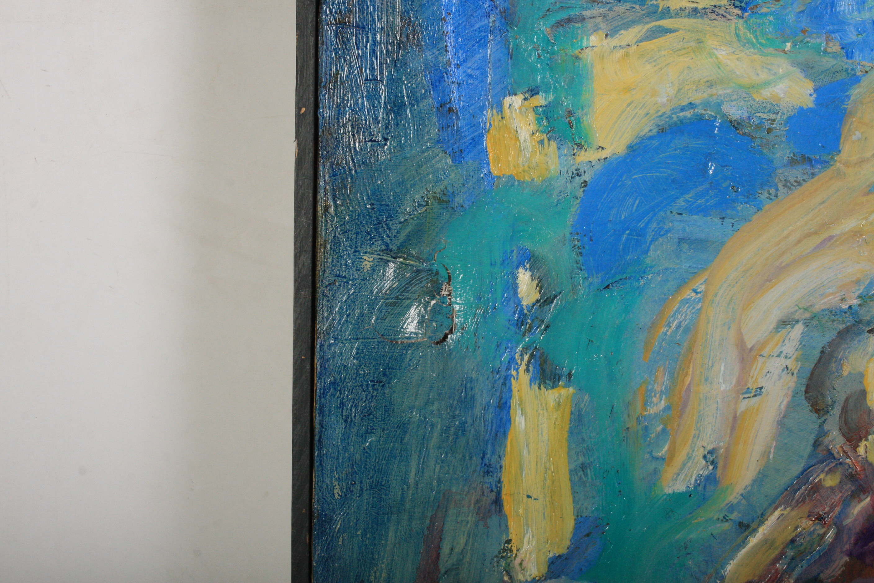 Murat Kaboulov Oil Painting of Abstract Still Life in a Blue Room