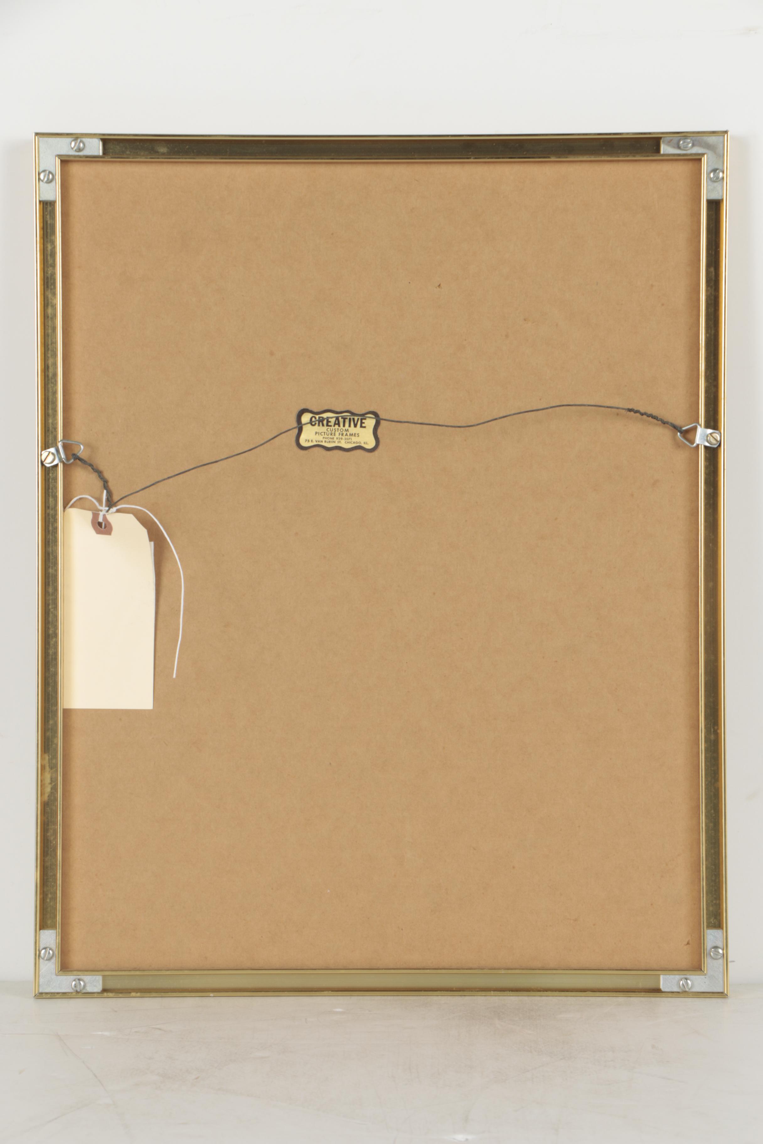 Letterio Calapai Circa 1970s Trial Proof Etching "Fata Morgana"