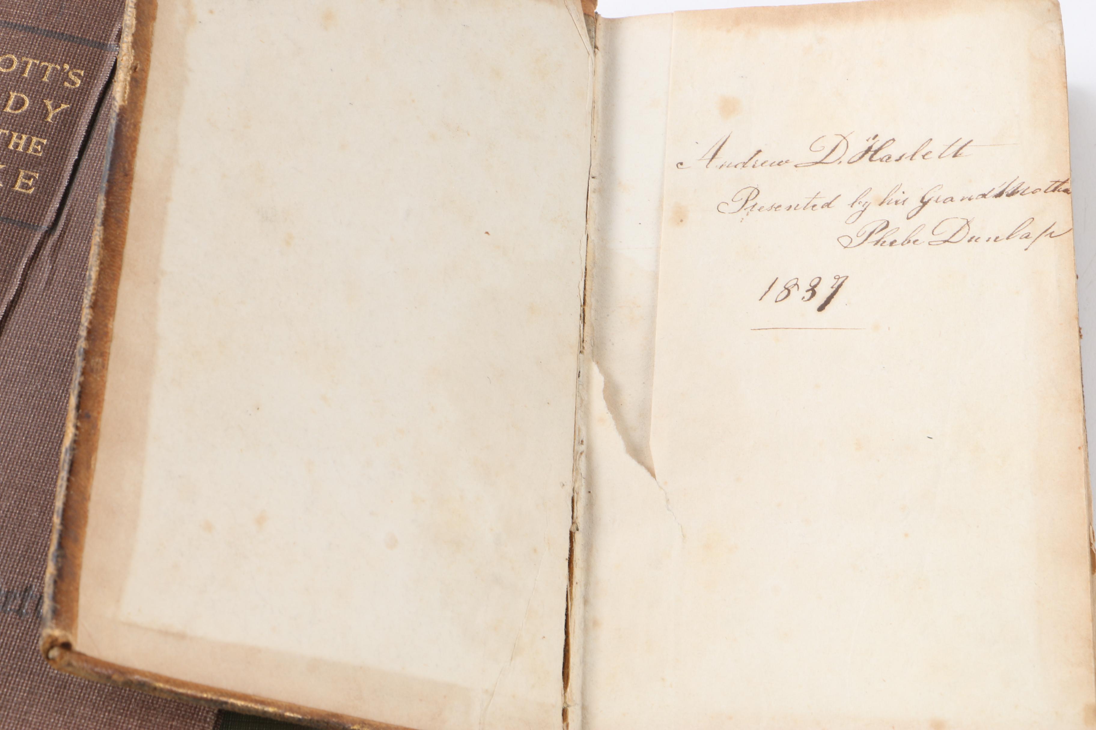 1836 "The English Version of the Polyglott Bible" and Other Vintage Books