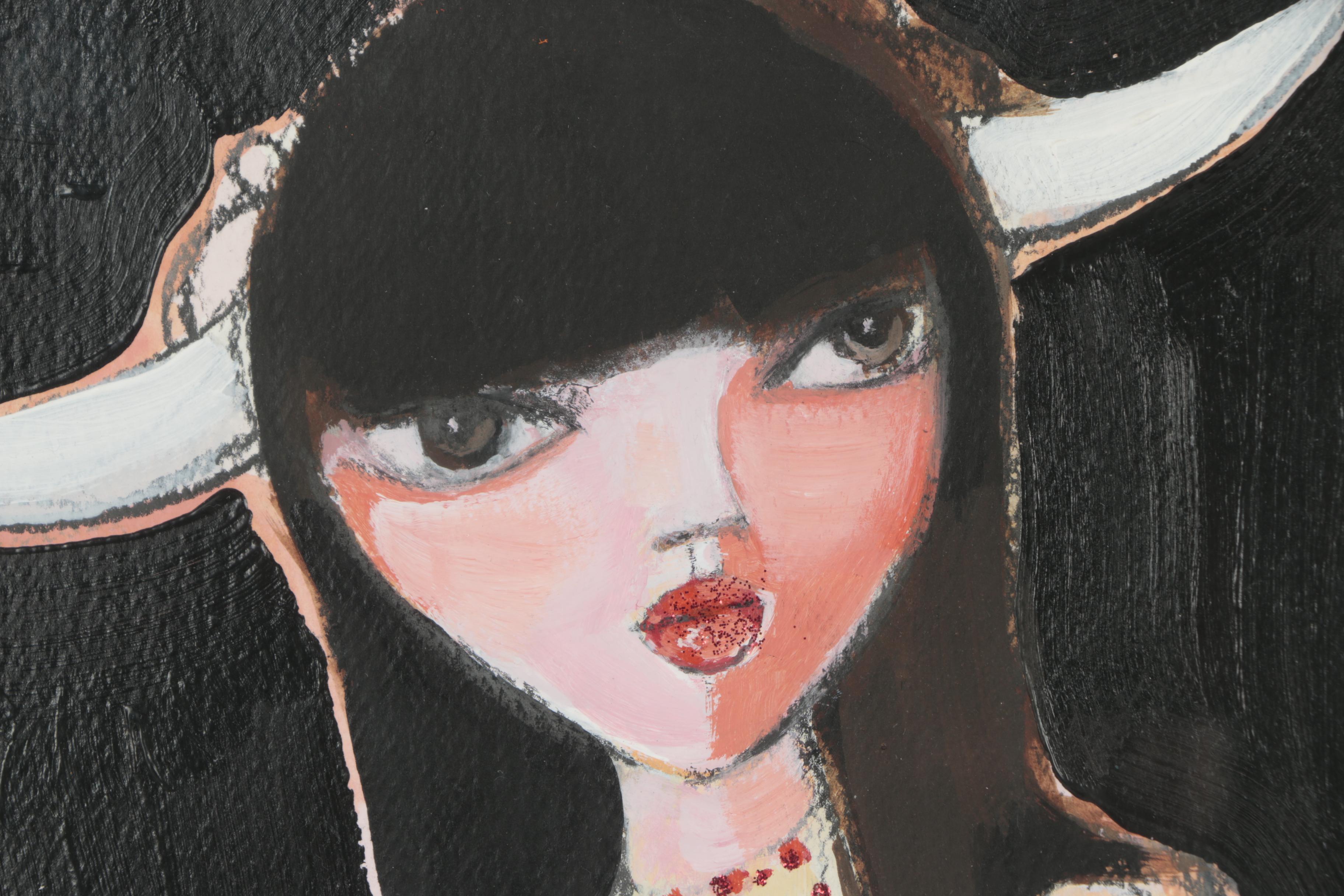 Acrylic Portrait of a Woman