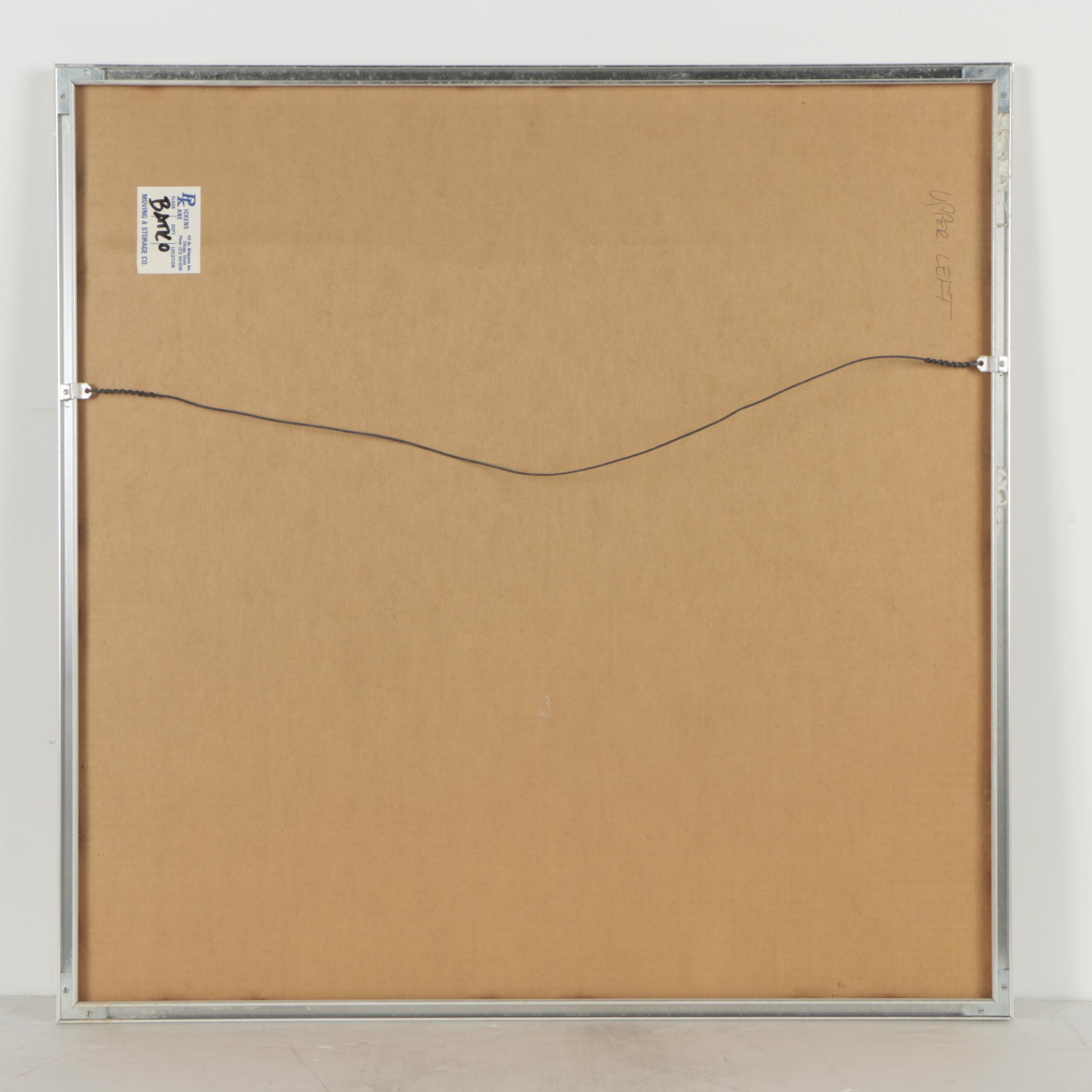 Leo Maranz Circa 1970s Op Art Serigraph "Overture"