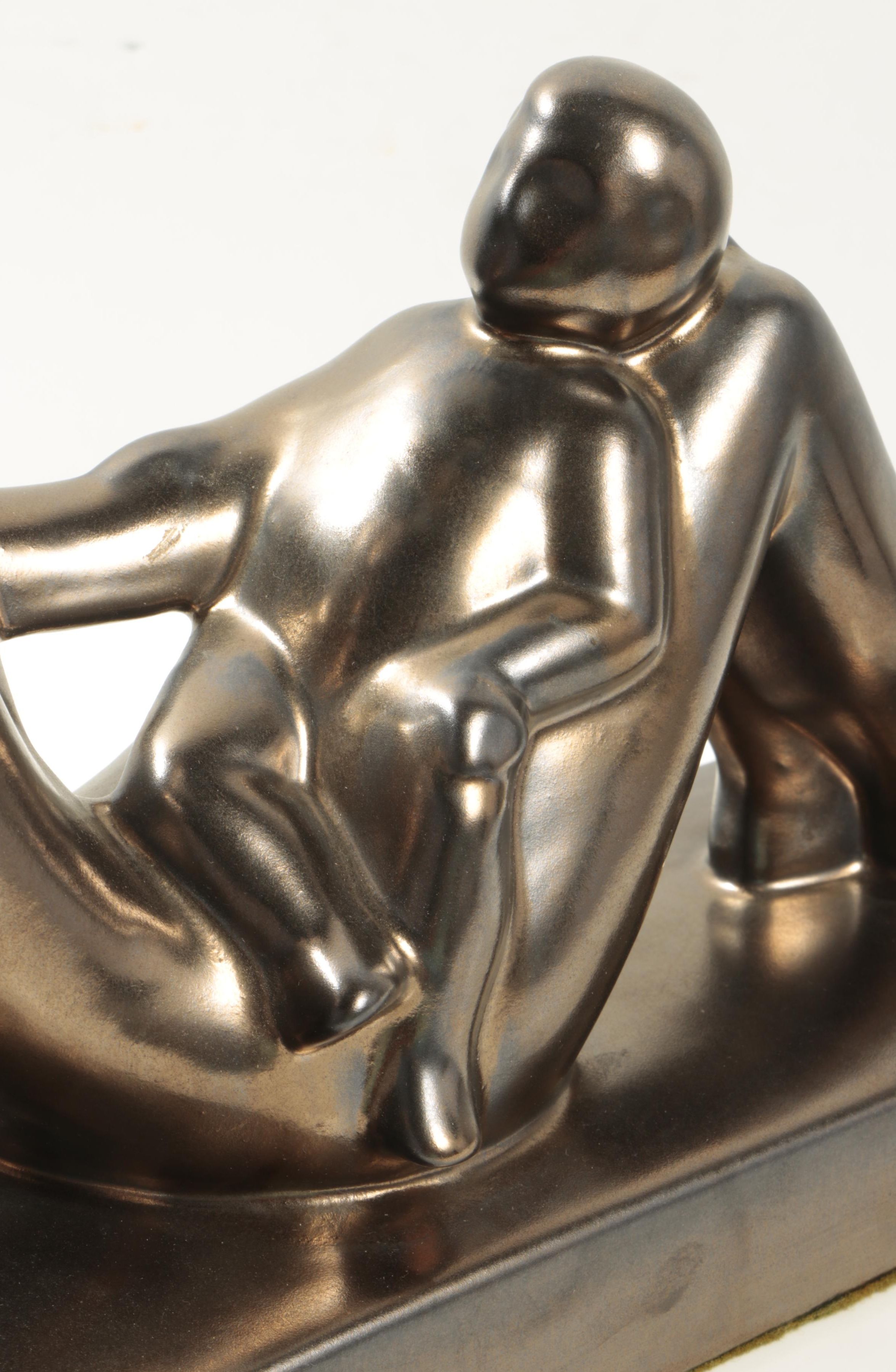 Modern Sculpture of Mother and Child