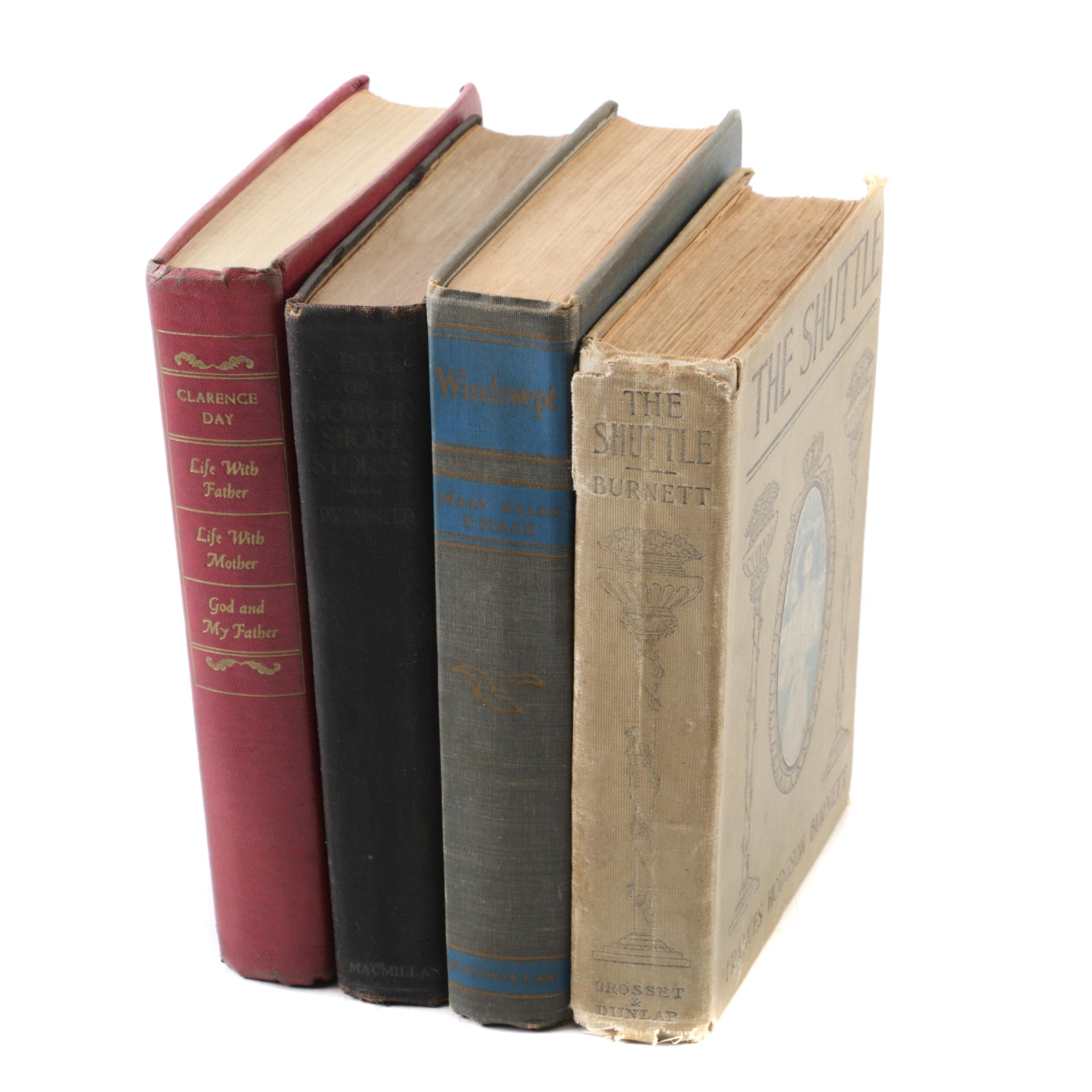 Antique and Vintage Books Including "The Shuttle" by Frances Hodgson Burnett