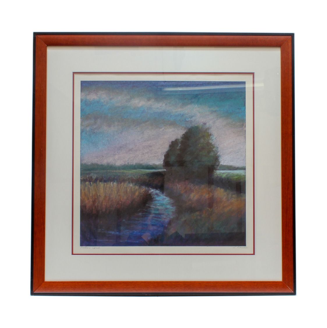 G. Woods Pastel Drawing "Potter's Creek"