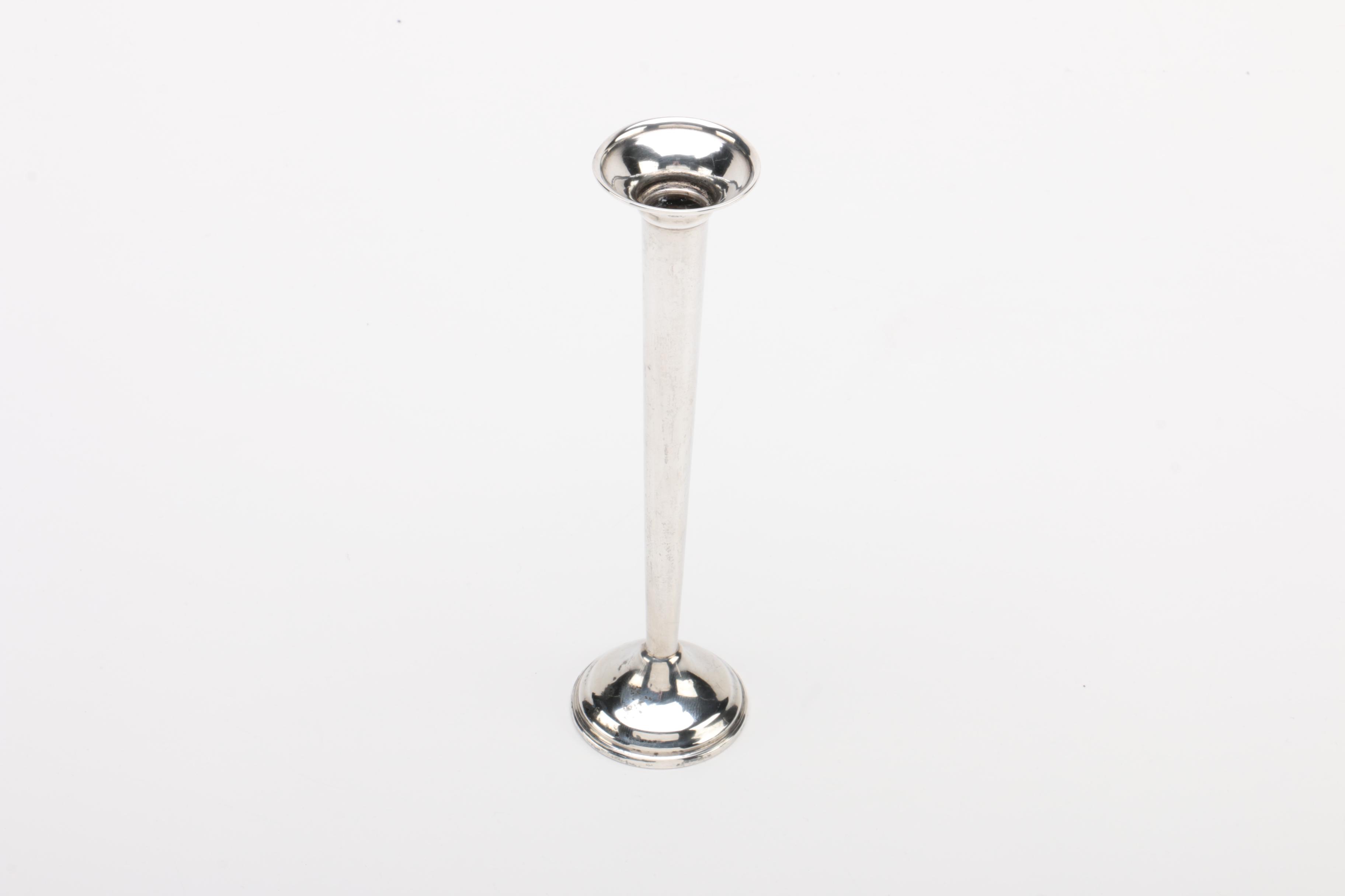 La Pierre Weighted Sterling Candleholders with Towle and Old Wallingford