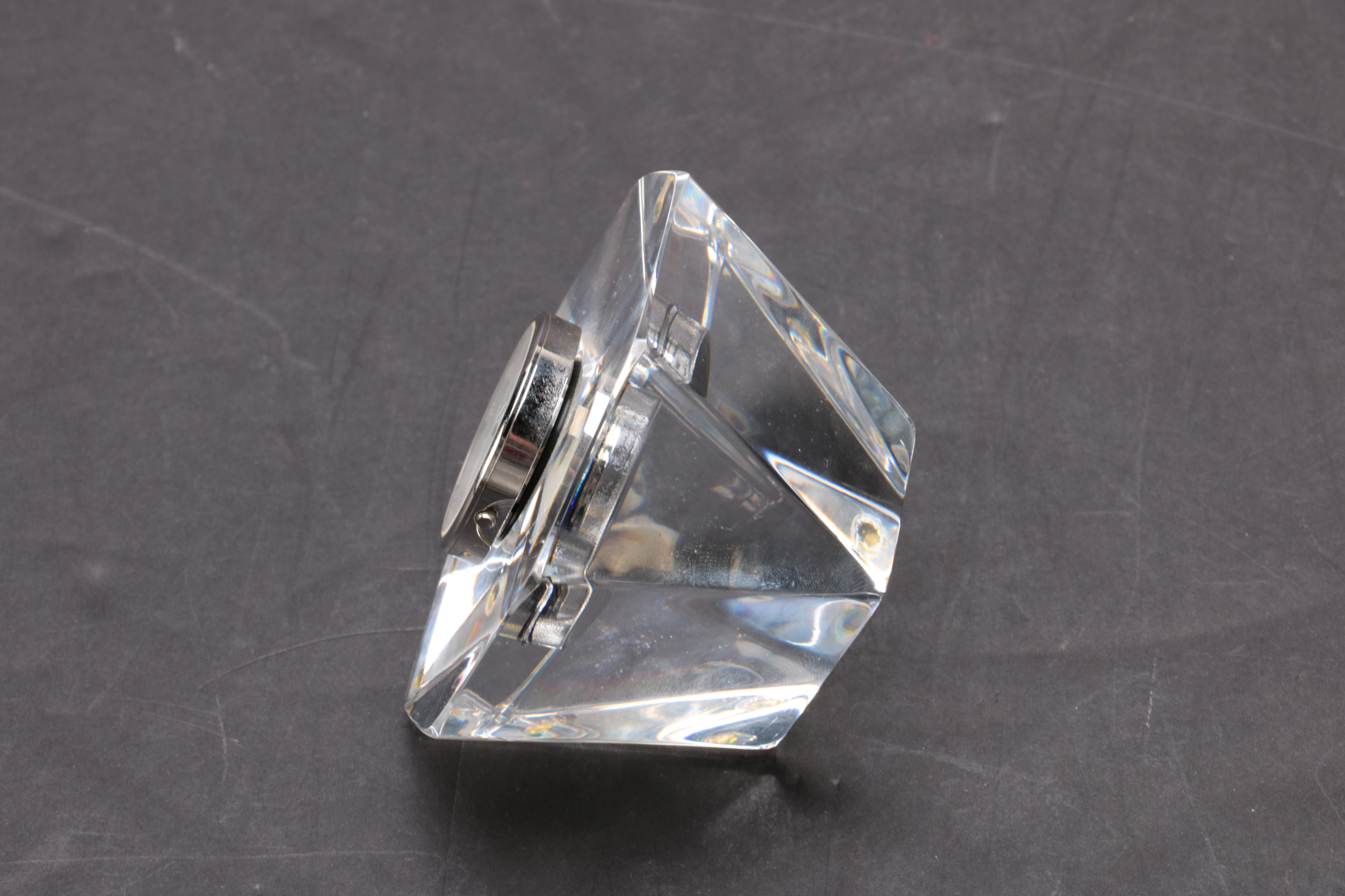 Orrefors Contemporary Crystal Clock