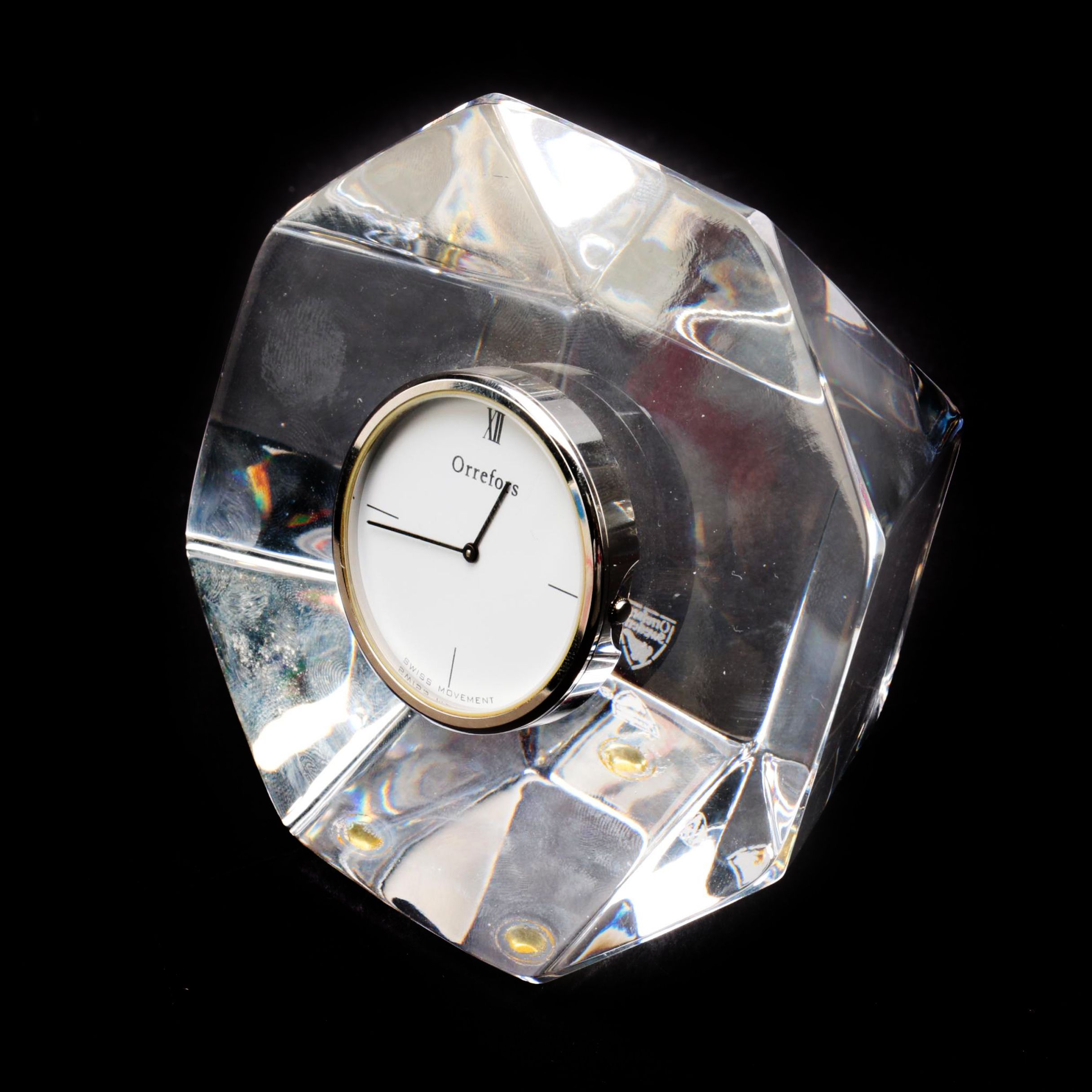 Orrefors Contemporary Crystal Clock