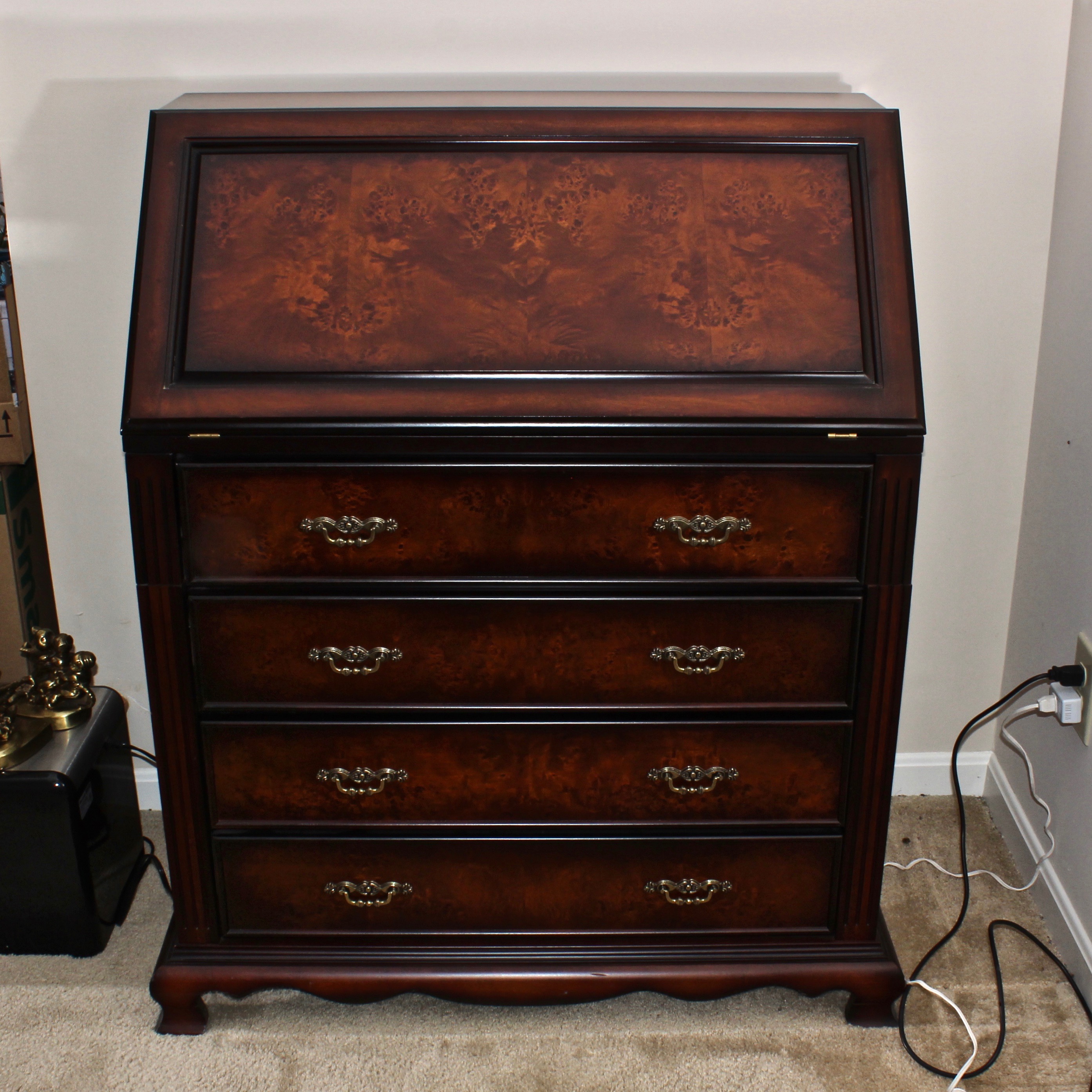 Slant-Top Mahogany Secretary Desk