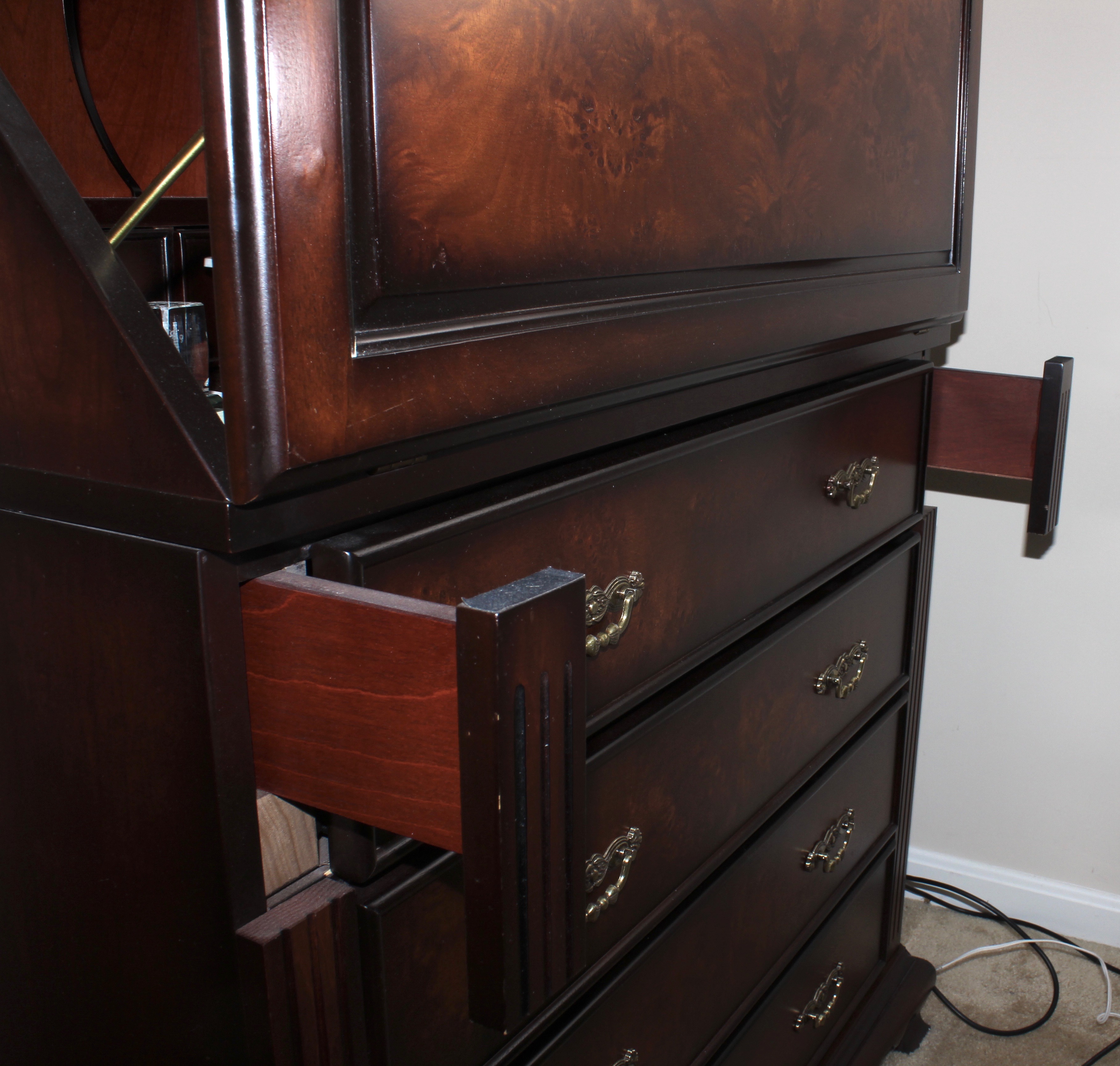 Slant-Top Mahogany Secretary Desk