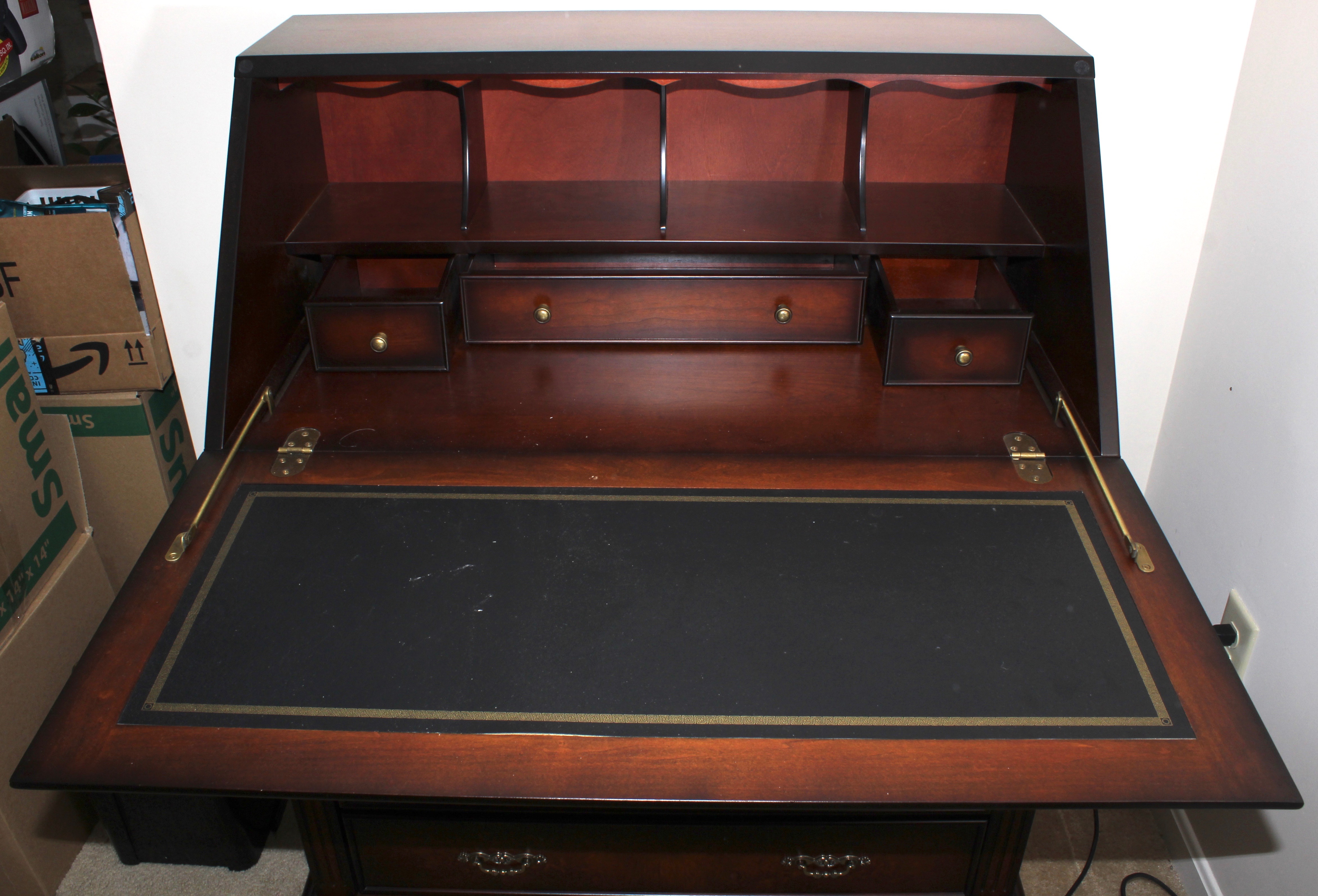 Slant-Top Mahogany Secretary Desk