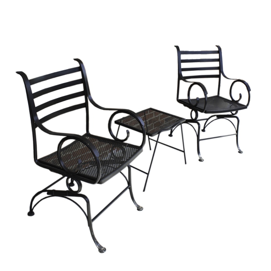 Patio Armchairs and Side Table