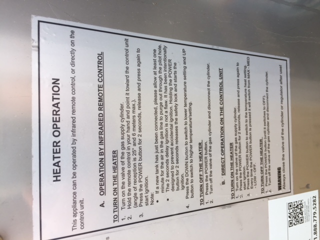 Lava Heat Italia Outdoor Propane Powered Heater from Frontgate