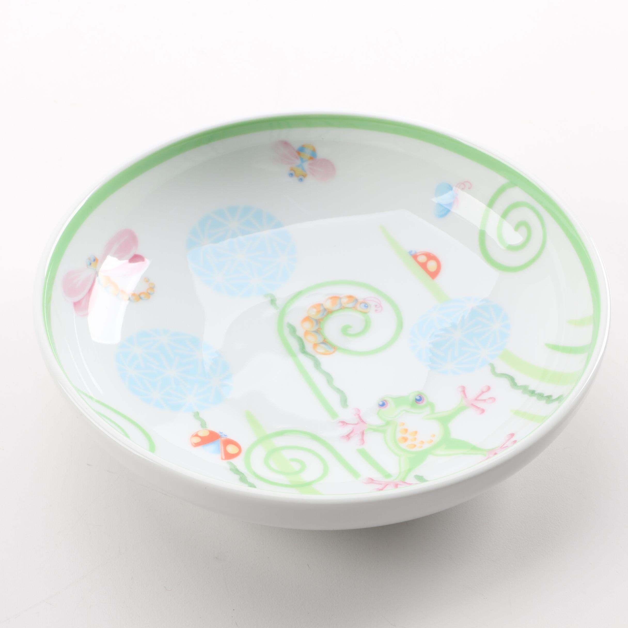 Tiffany & Co. "Tiffany Fiddleheads" Children's Porcelain Place Setting