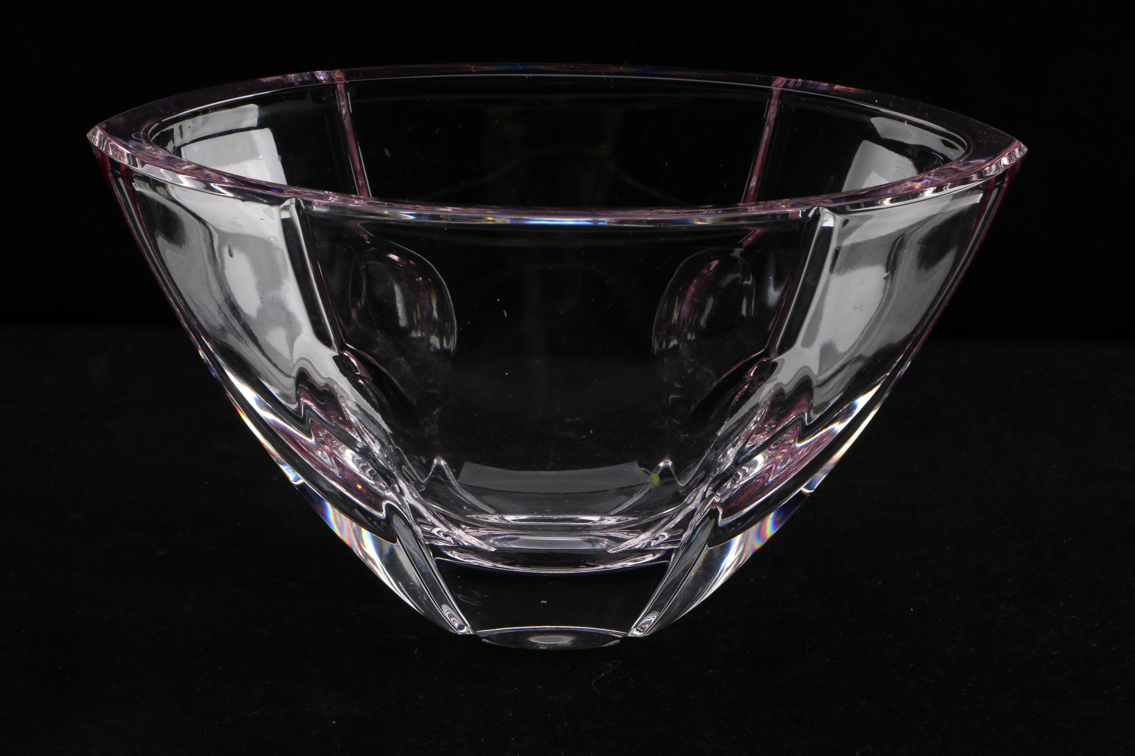 Waterford Crystal Heart-Shaped Trinket Box and Lenox Crystal Bowl