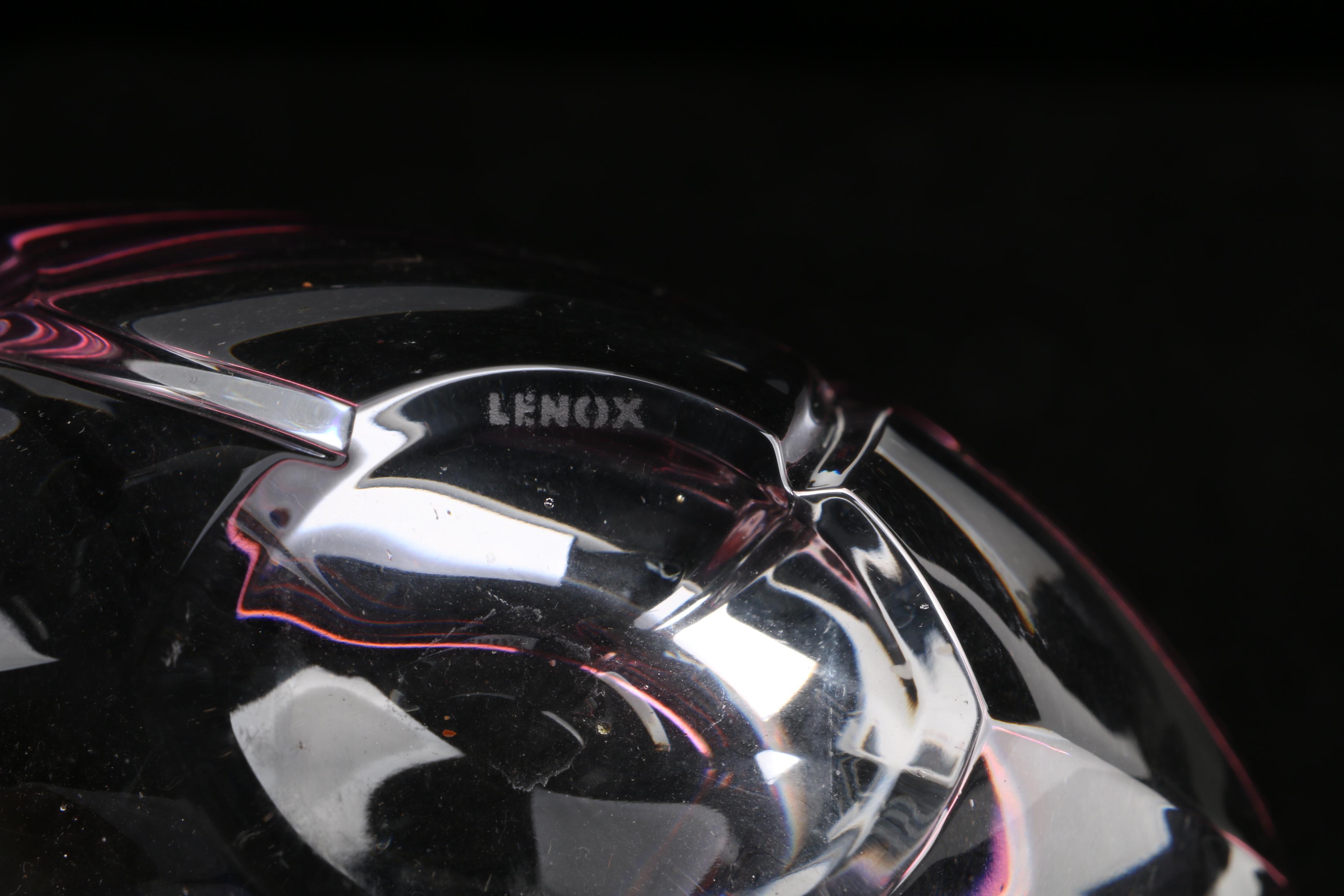 Waterford Crystal Heart-Shaped Trinket Box and Lenox Crystal Bowl