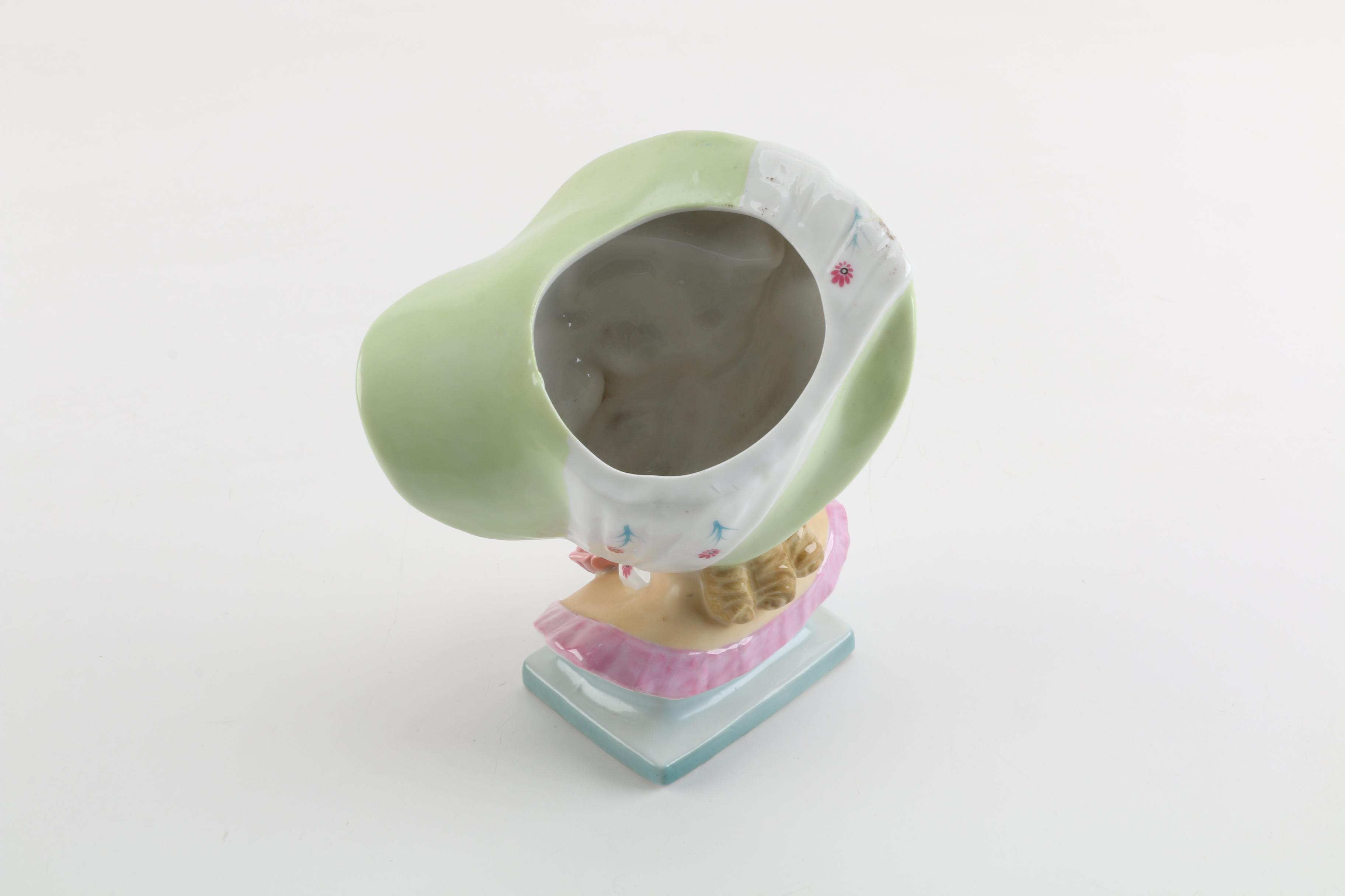 Vintage Uoagchochina Japanese Head Shaped Vase