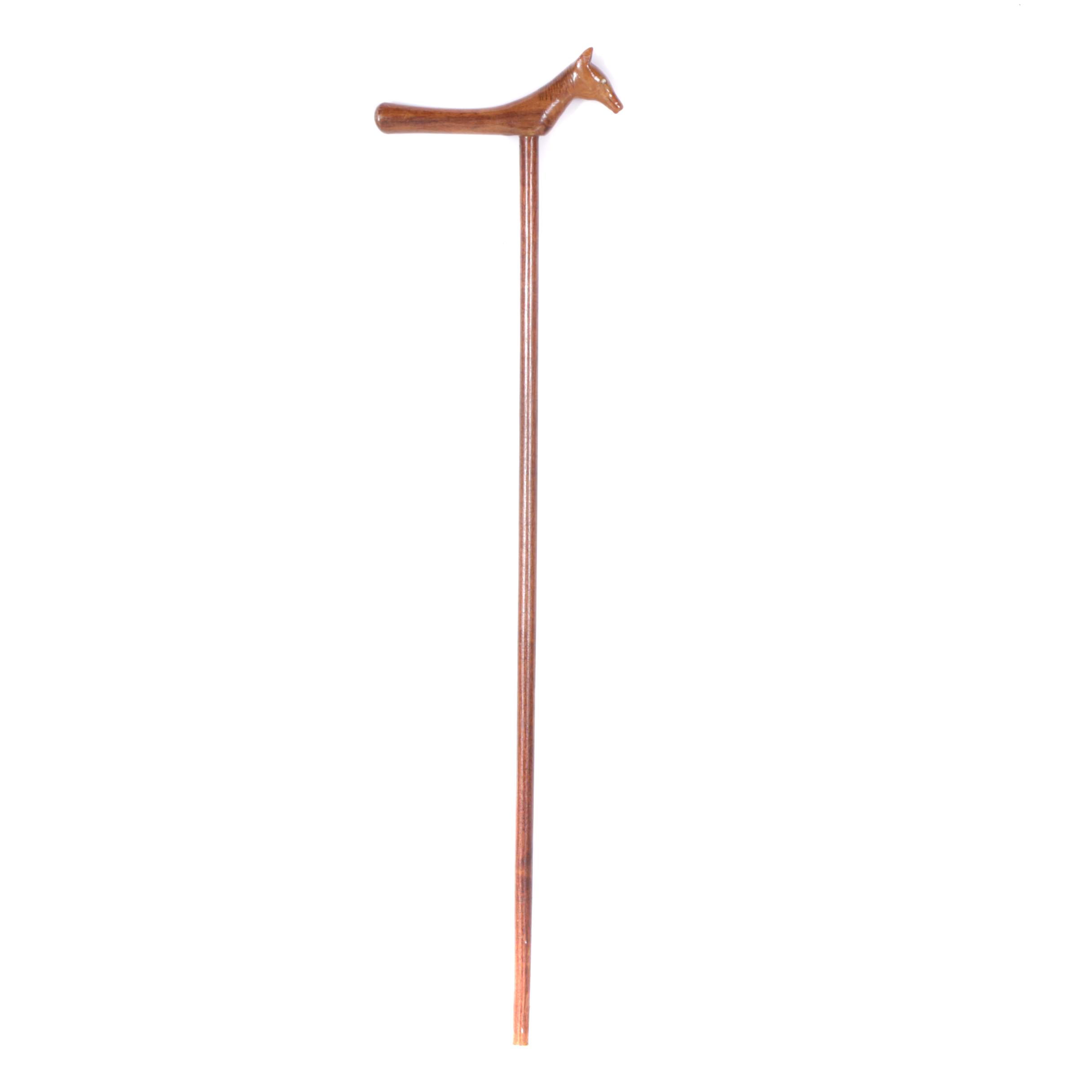Wooden Cane with Decorative Handle