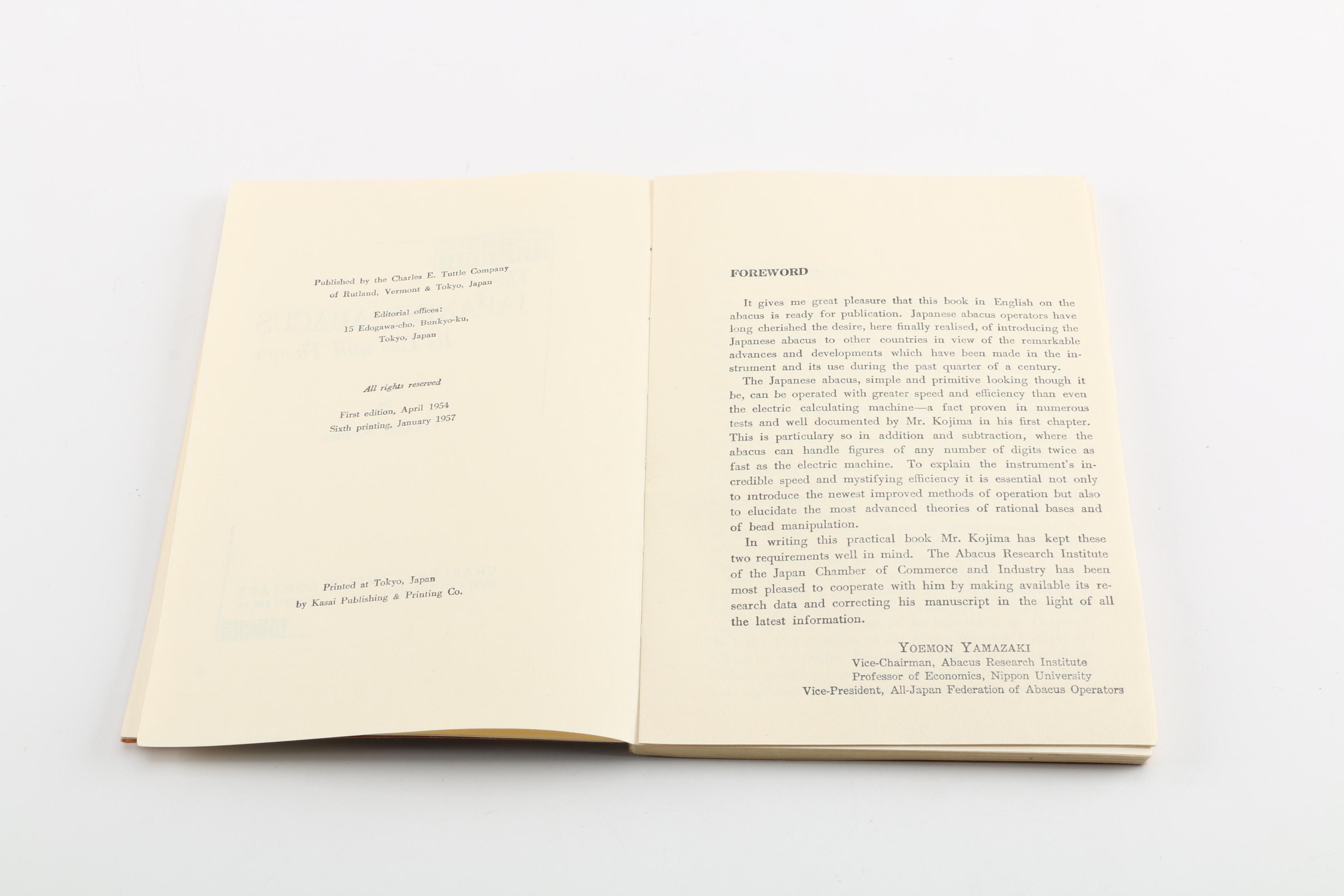 1957 "Japanese Abacus" Book and Abacus In Box