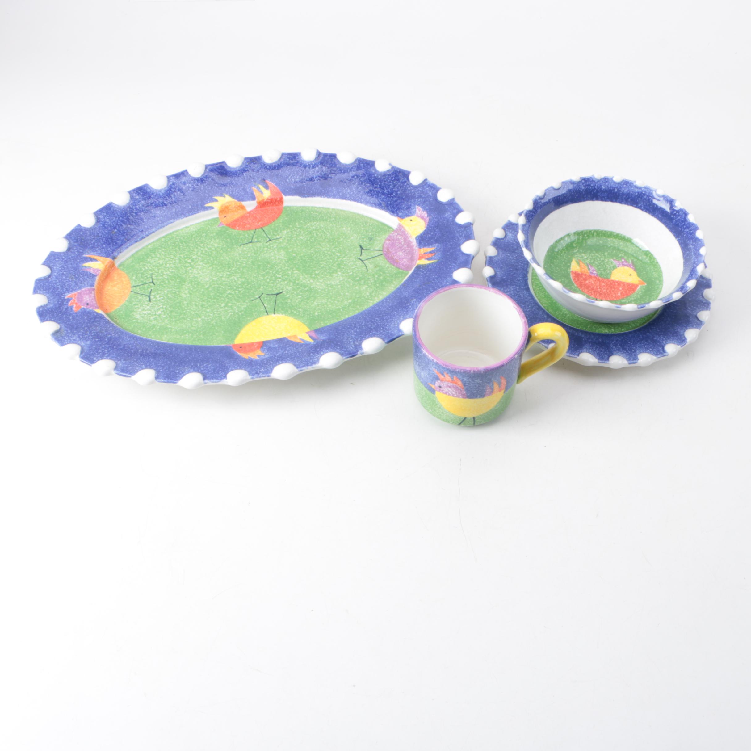 Italian Vietri Ceramic Tableware