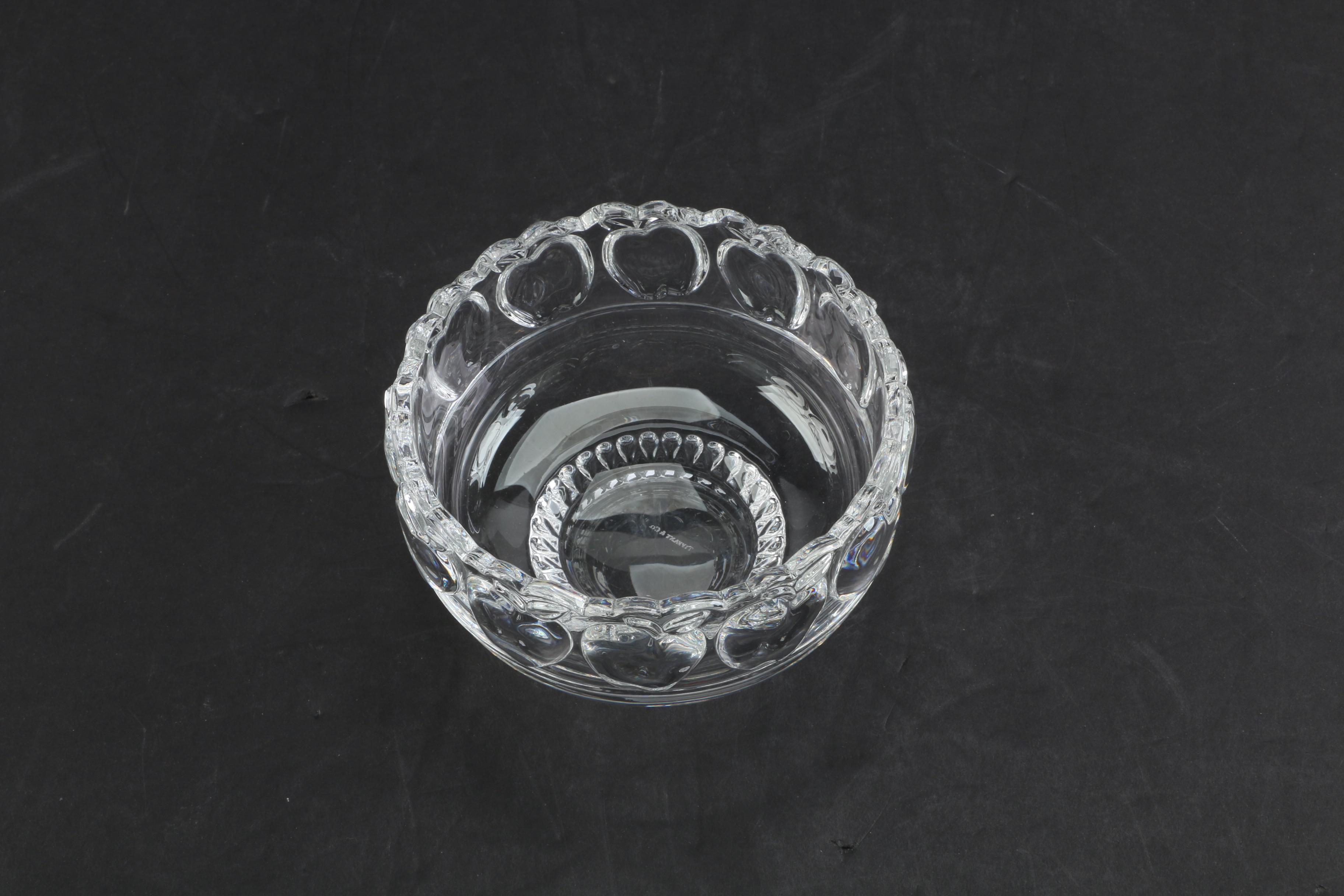Tiffany & Co. Crystal "Apple" Candy Dish