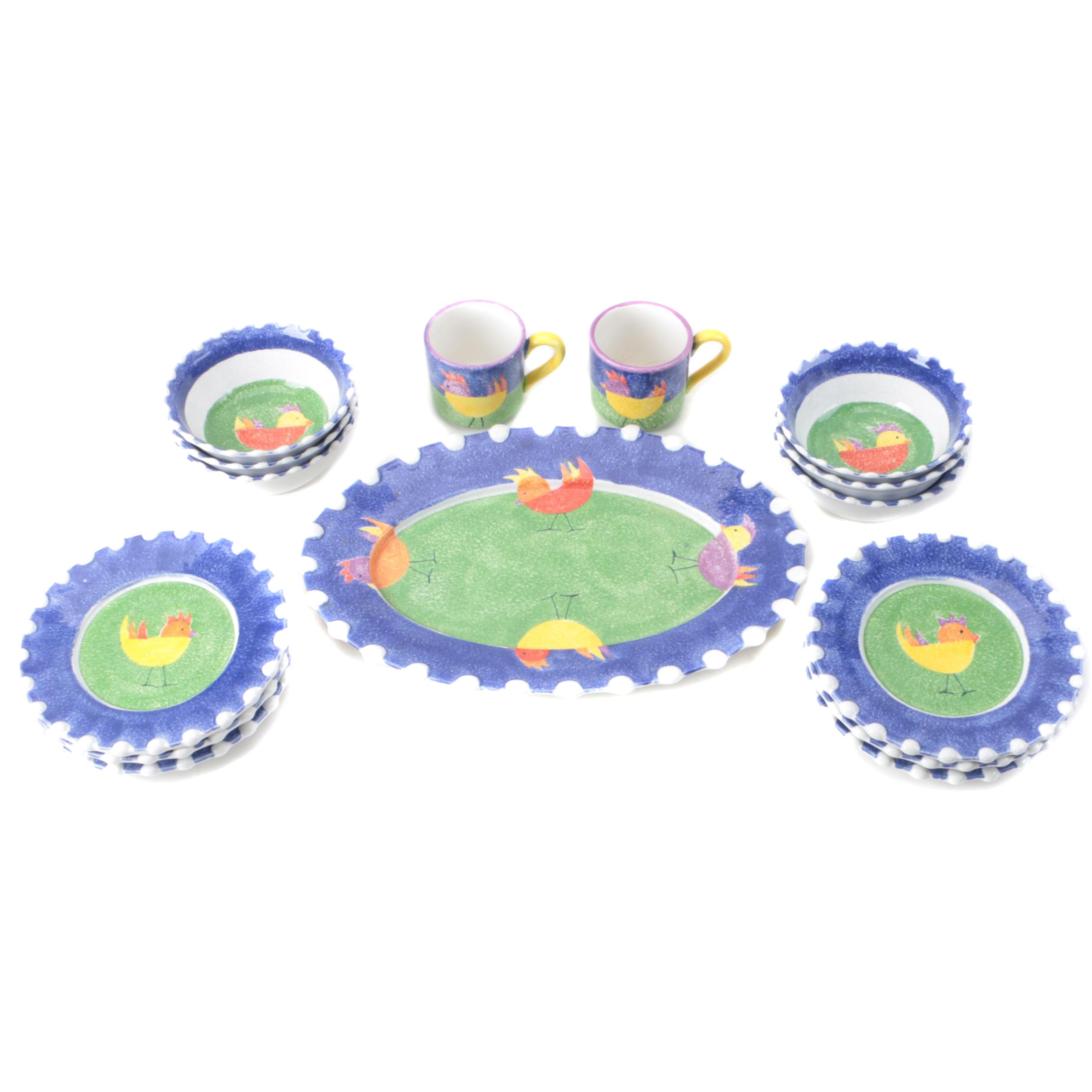 Italian Vietri Ceramic Tableware