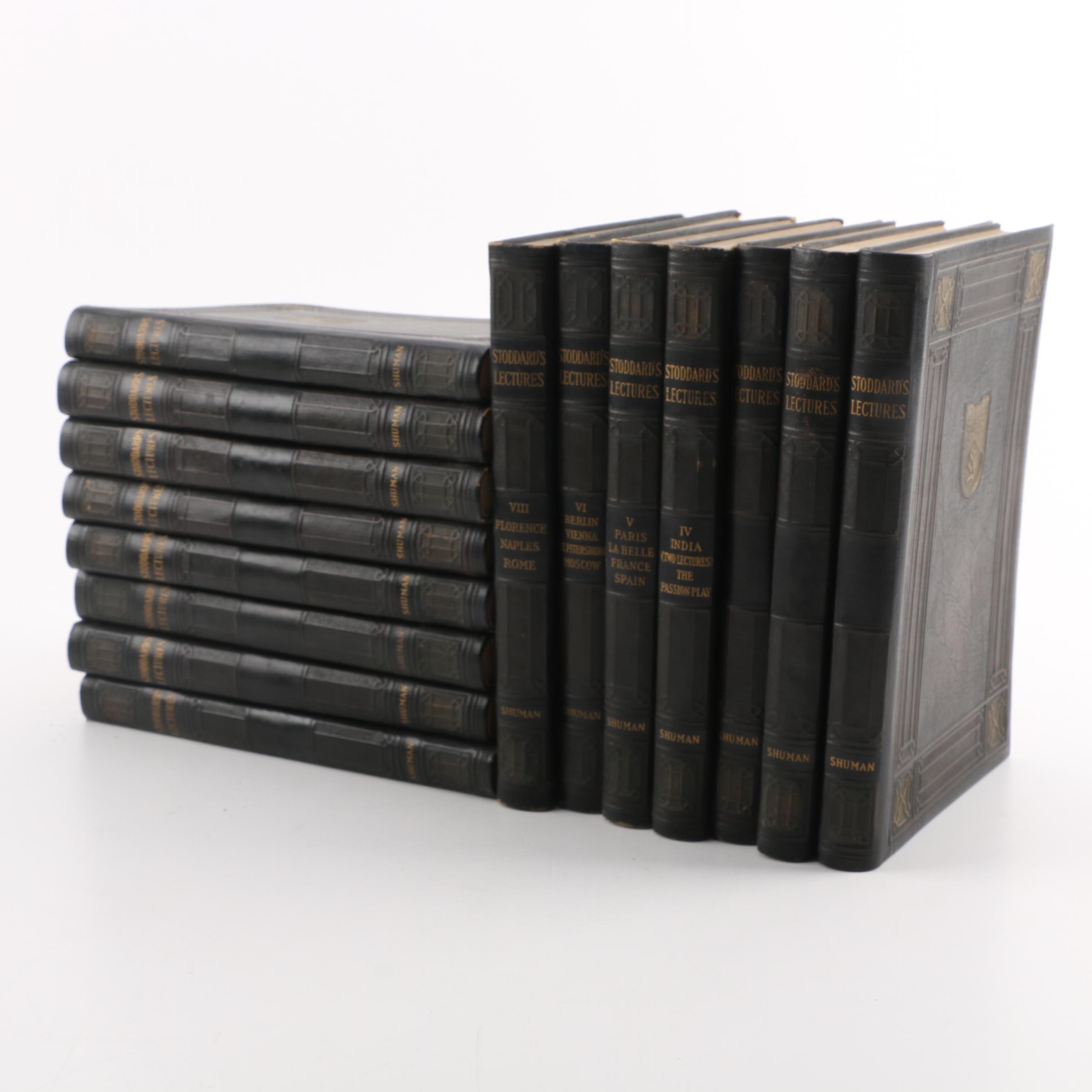 1925 Leather Bound "John L. Stoddard's Lectures"