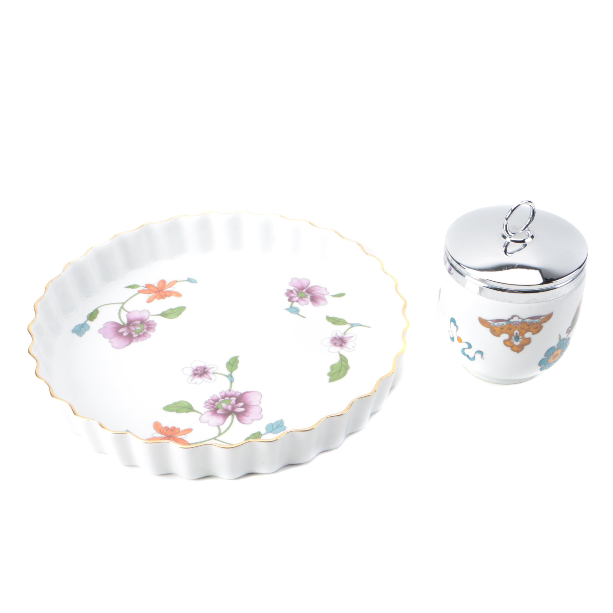 Royal Worcester "Astley" Quiche and Egg Coddler