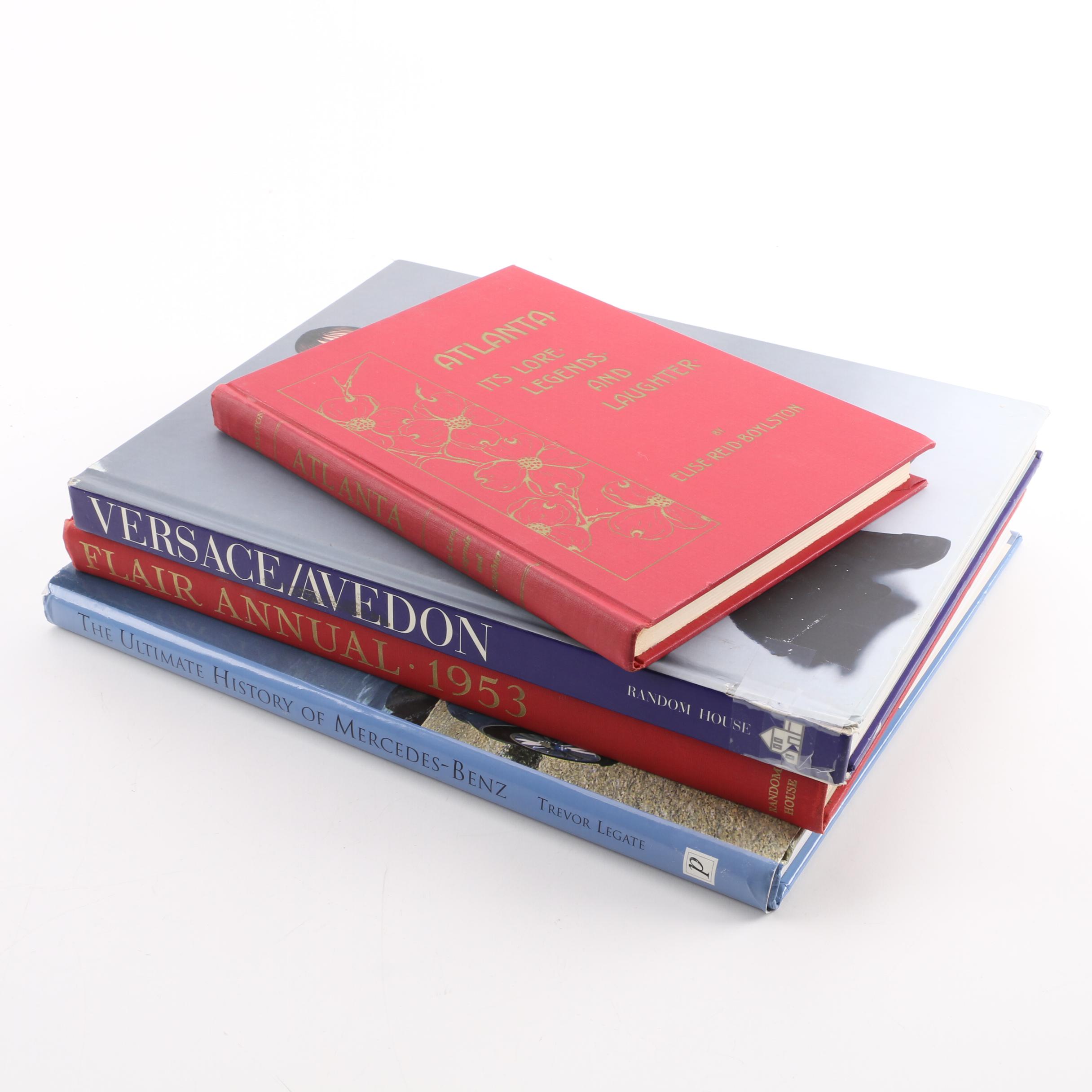 Collection of Books "The Naked and The Dressed 20 Years of Versace" by Avedon