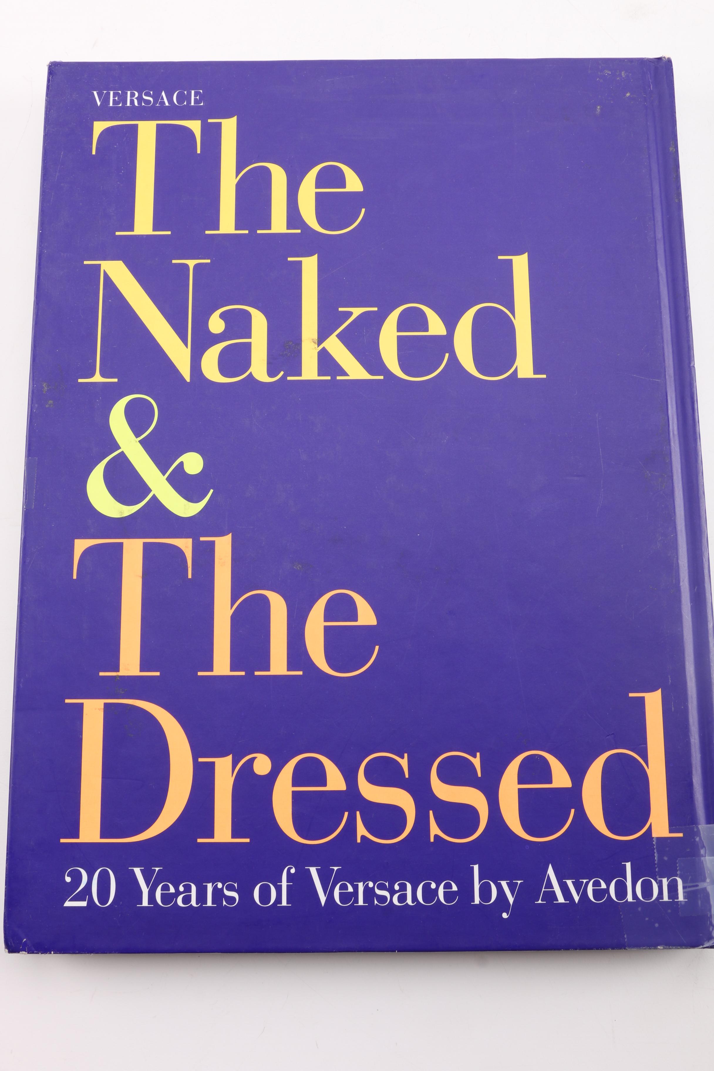 Collection of Books "The Naked and The Dressed 20 Years of Versace" by Avedon