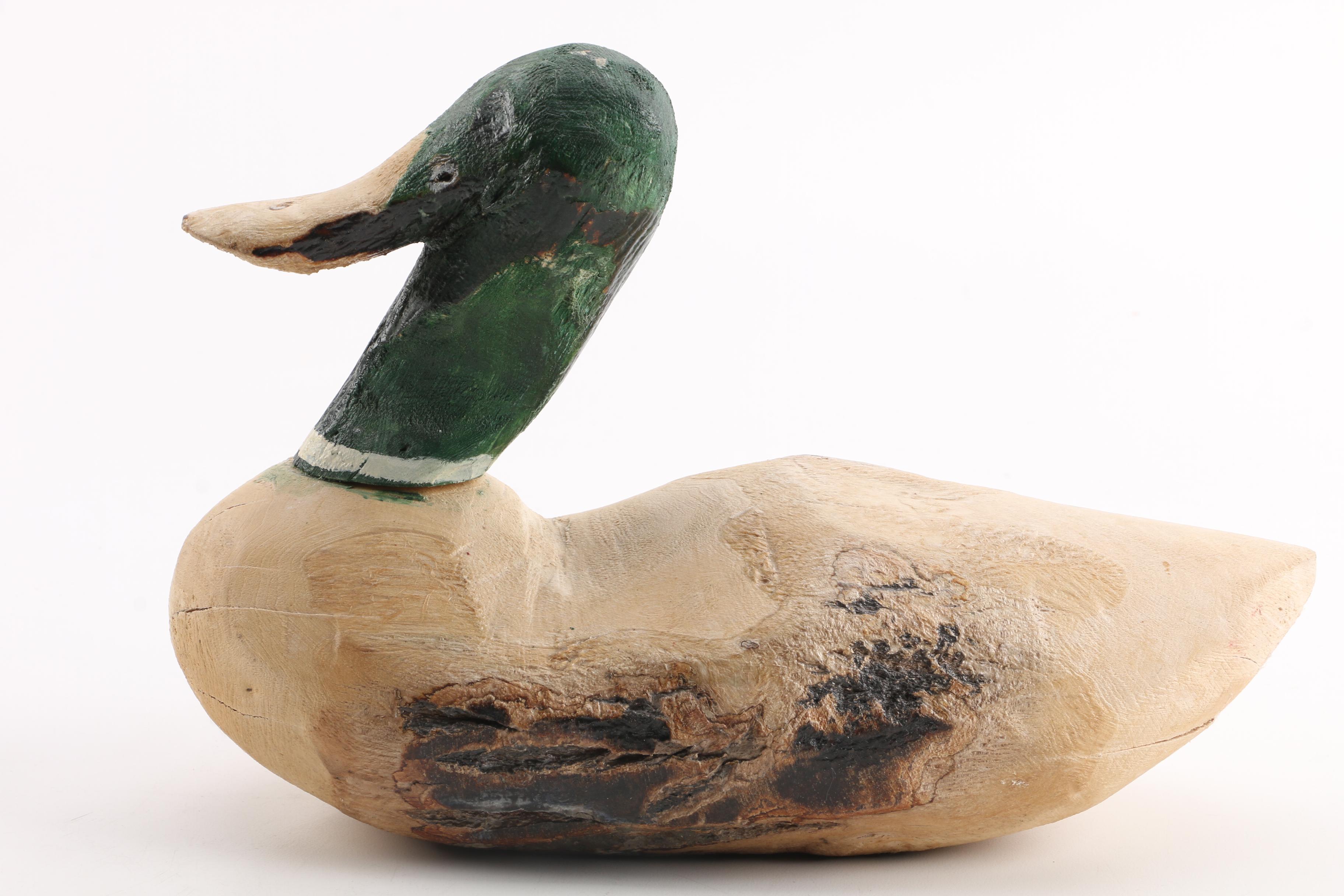 Hand-Carved Mallard Drake Decoy