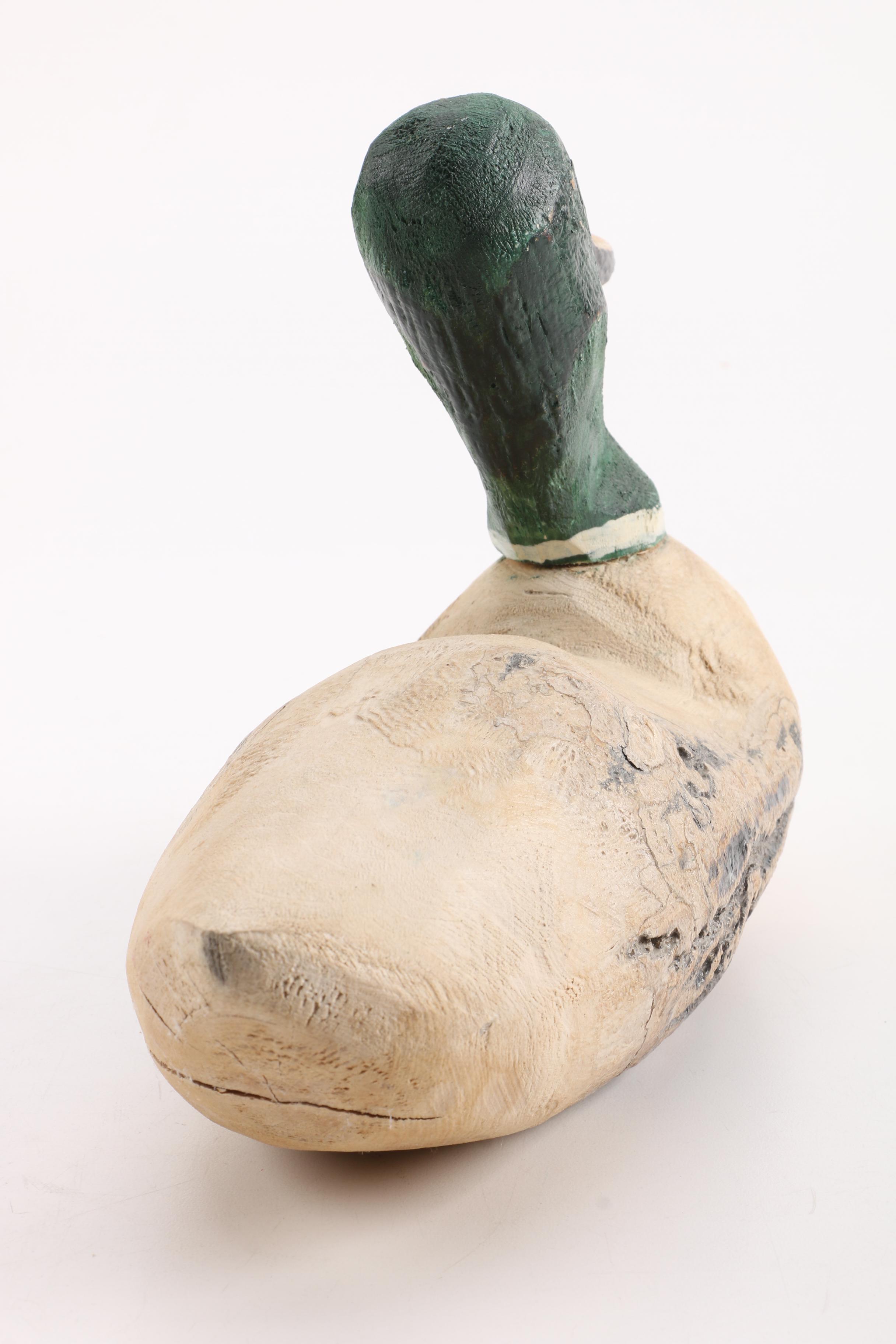 Hand-Carved Mallard Drake Decoy