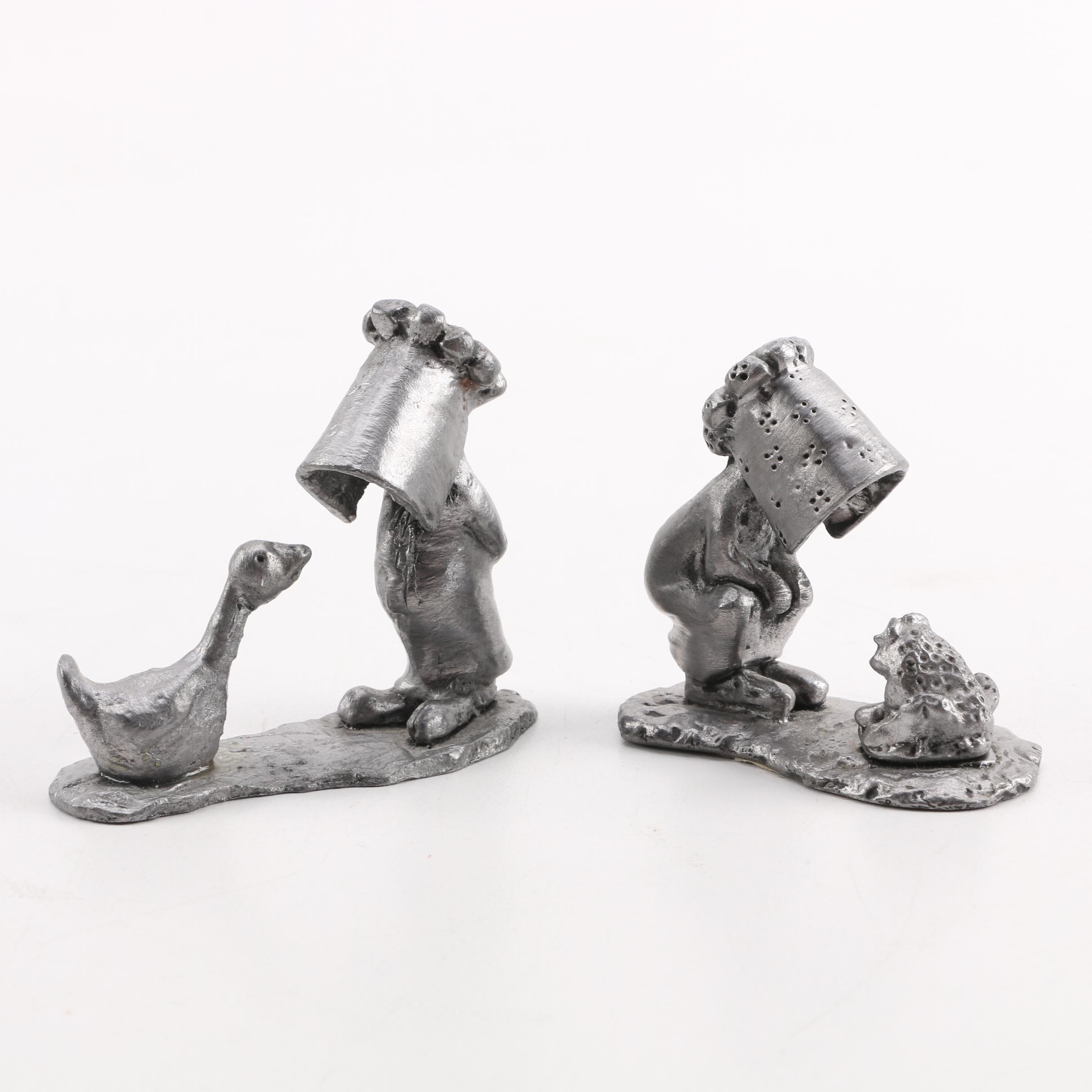 Handcrafted "The Casual Observer" Pewter Figurines by Gibson