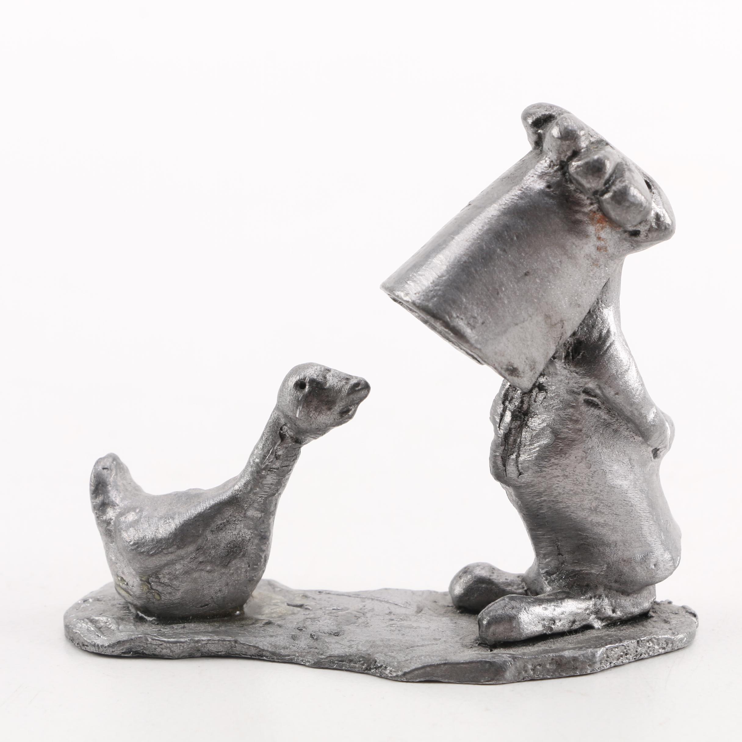 Handcrafted "The Casual Observer" Pewter Figurines by Gibson
