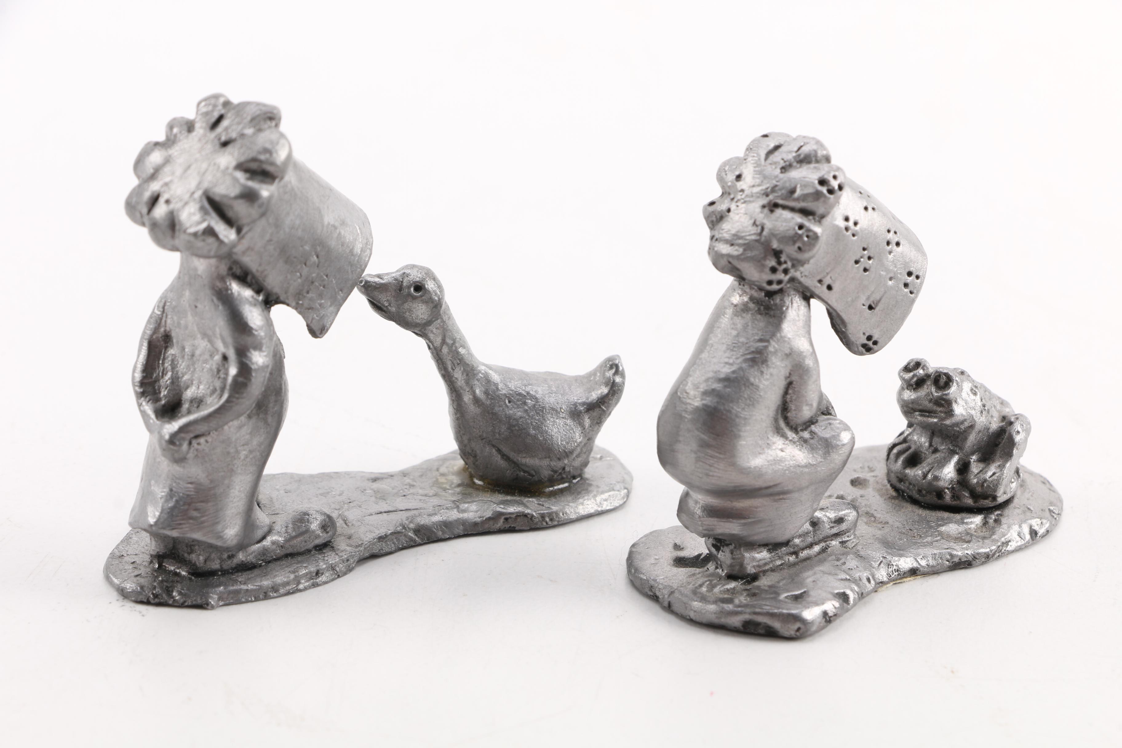 Handcrafted "The Casual Observer" Pewter Figurines by Gibson