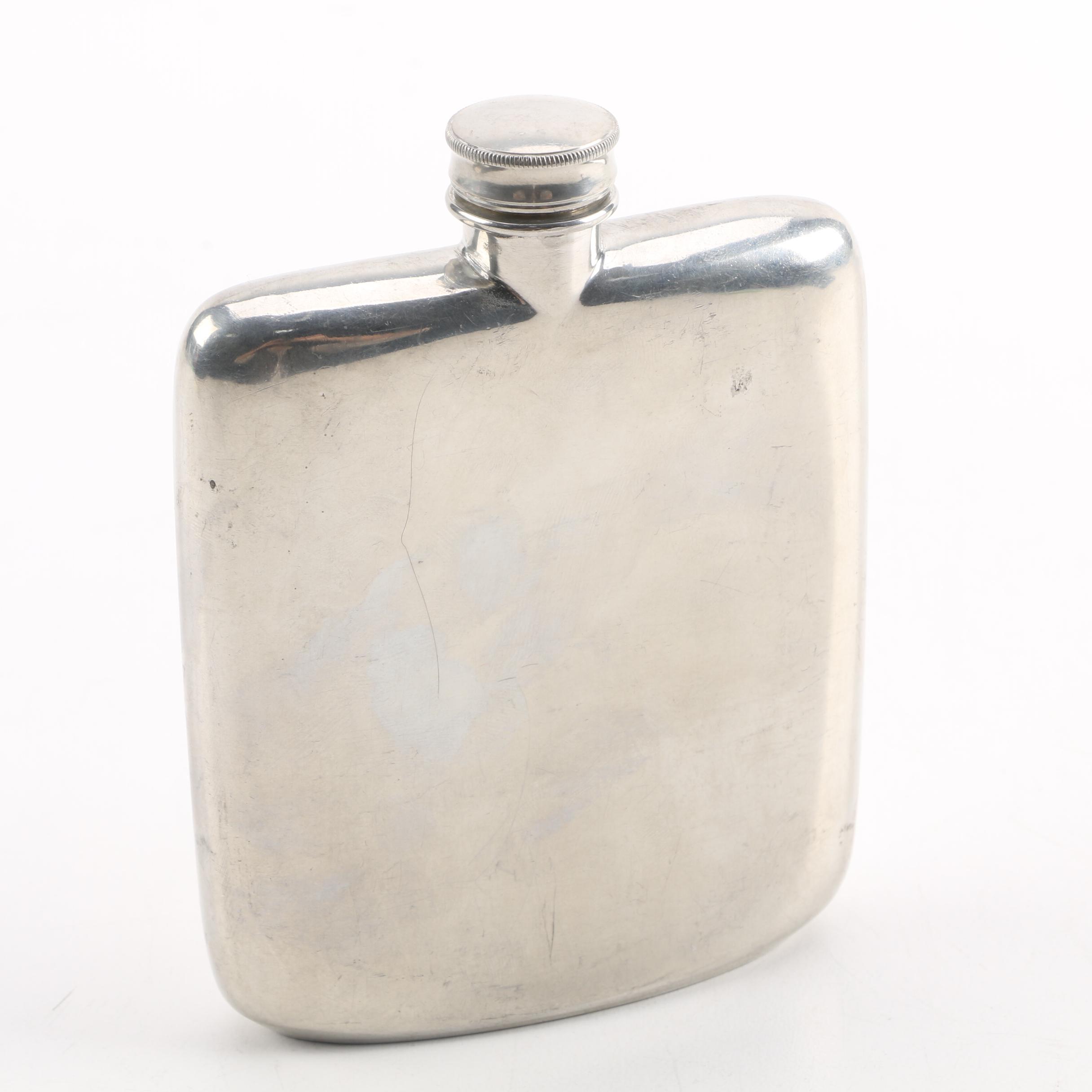 James Dixon & Sons Silver Plate Flask for Abercrombie & Fitch