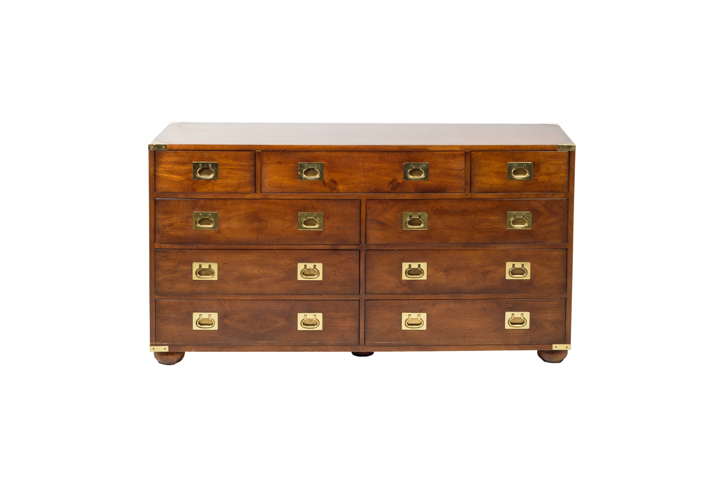 "Regiment" Campaign Style Chest of Drawers by Henredon