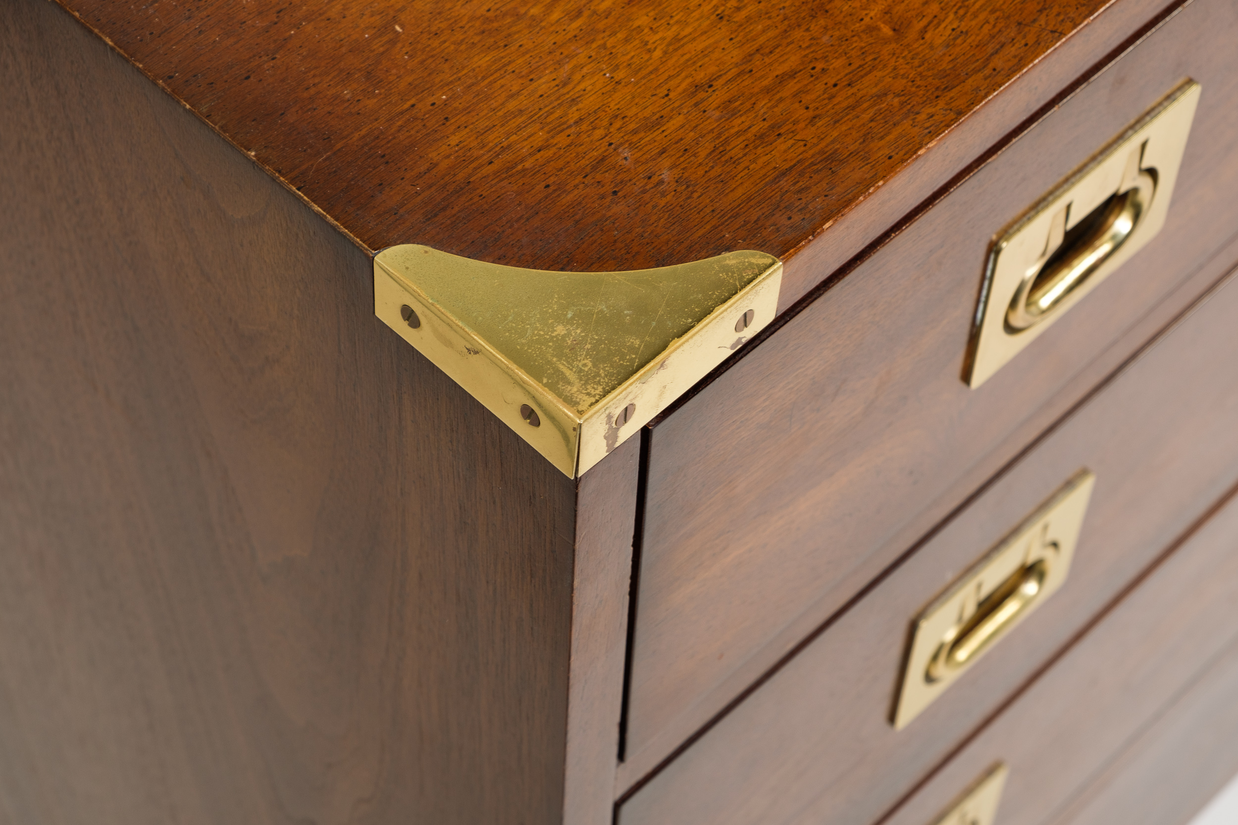 "Regiment" Campaign Style Chest of Drawers by Henredon