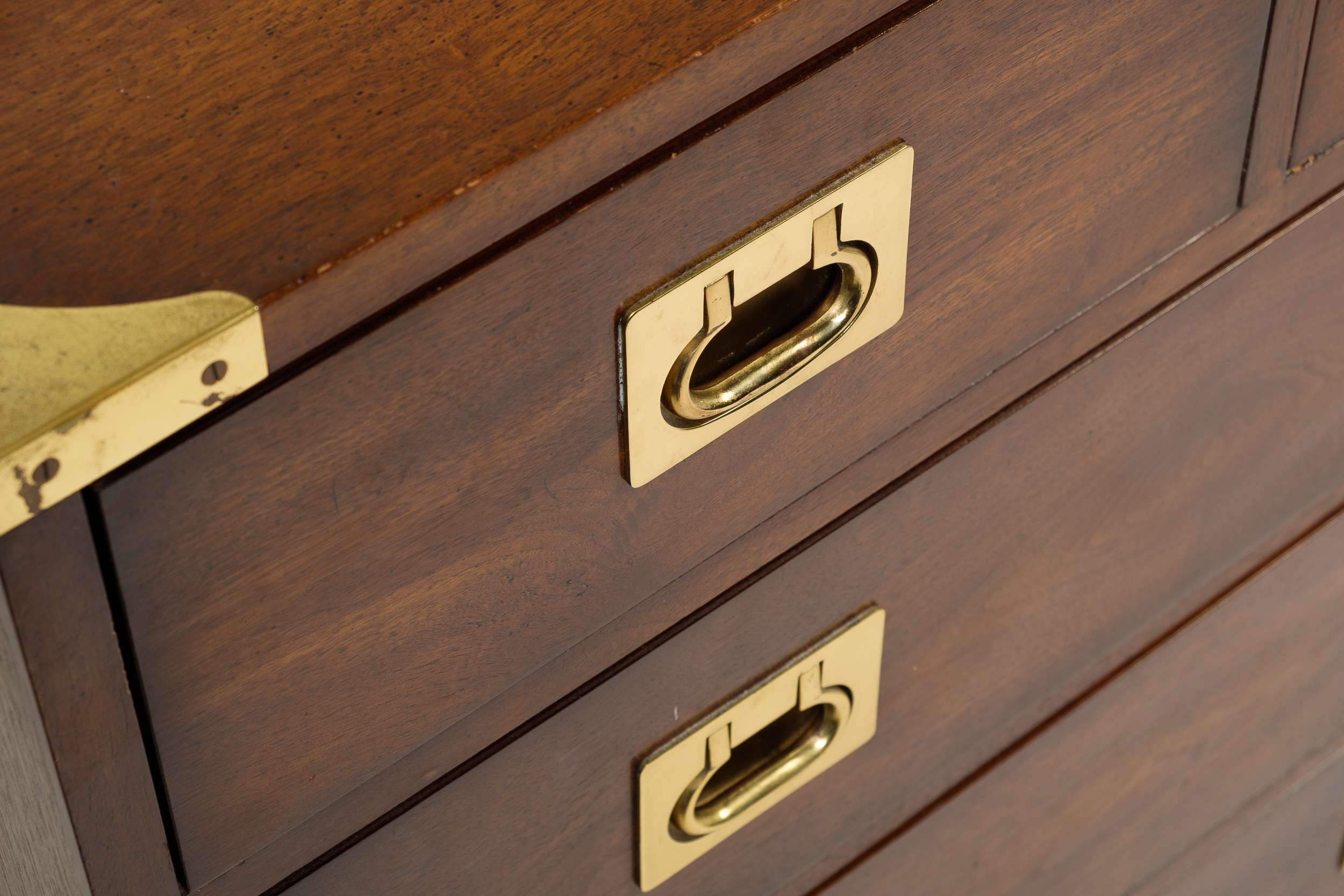 "Regiment" Campaign Style Chest of Drawers by Henredon